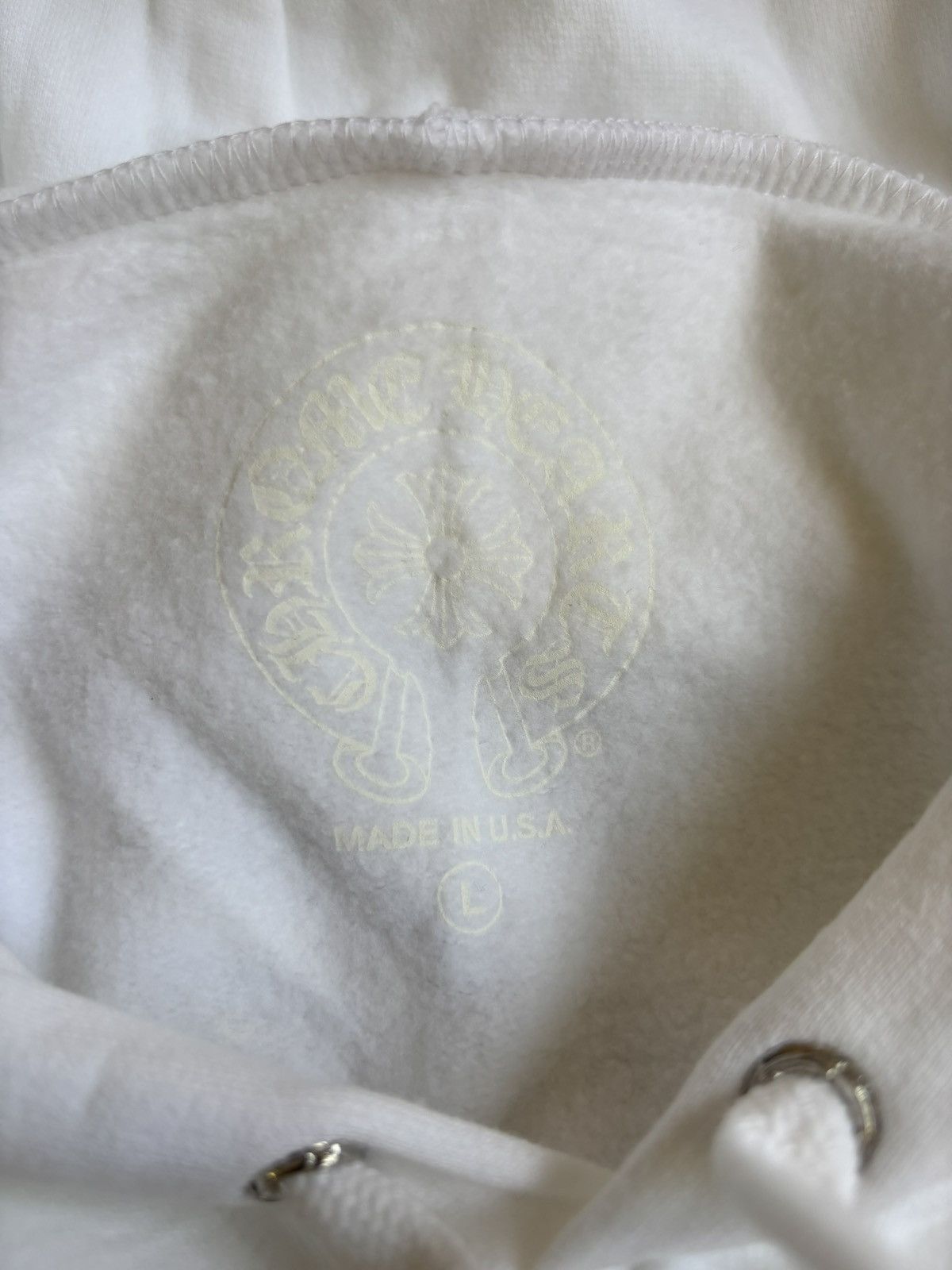Chrome Hearts Chrome Hearts White Miami Horseshoe Hoodie Size US L / EU 52-54 / 3 - 9 Thumbnail