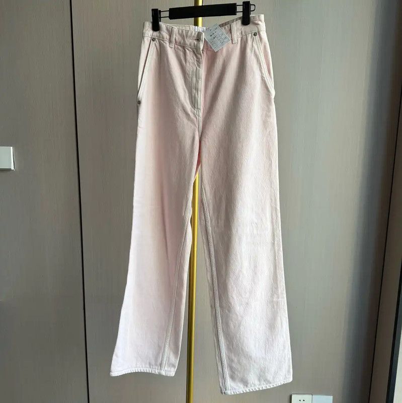 Burberry Burberry Pink Cotton Women's Jeans Size 28" / US 6 / IT 42 - 1 Thumbnail