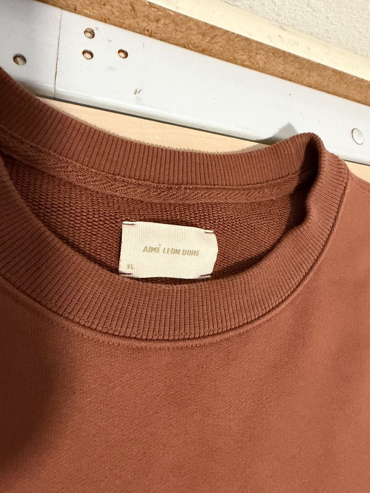 Aime Leon Dore Aime Leon Dore Crest Crewneck Sweatshirt Rustic Brown Size US XL / EU 56 / 4 - 4 Thumbnail