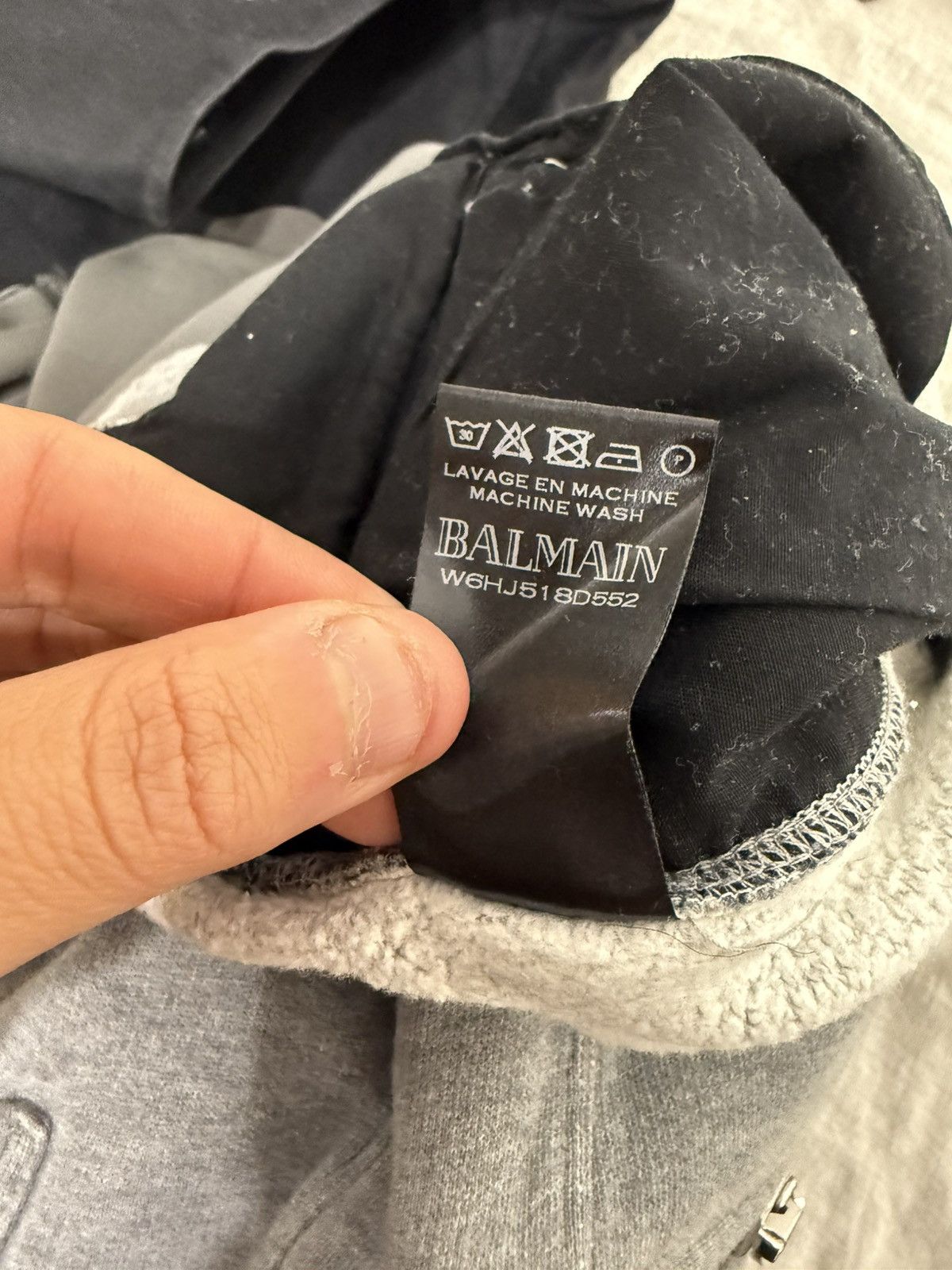 Balmain FW14 Grey Biker Sweatpants Size US 32 / EU 48 - 7 Thumbnail