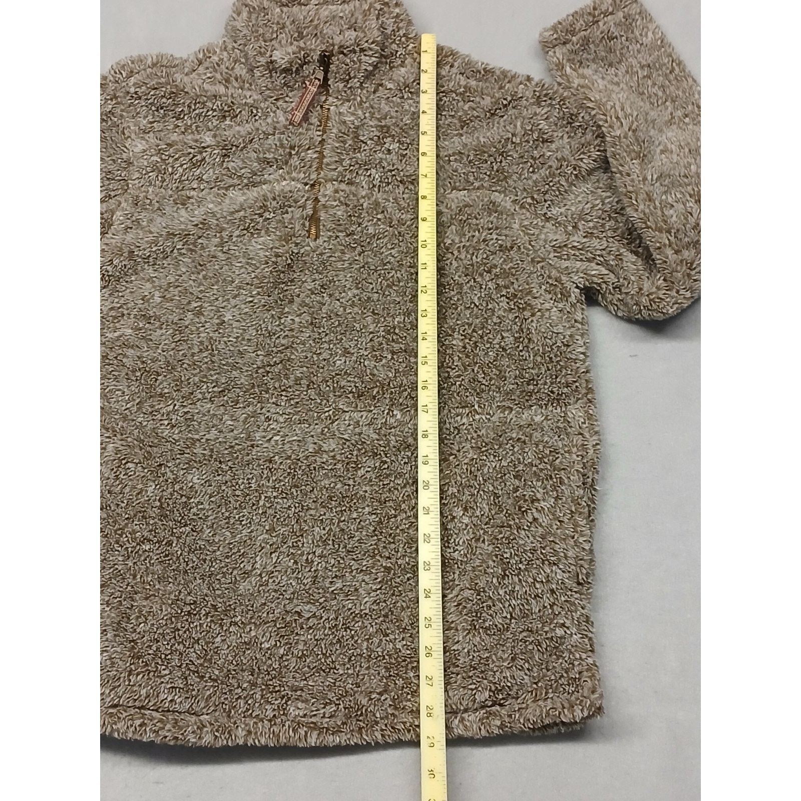Other Alpine Sherpa (Medium) Brown Quarter Zip Pullover Sweatshirt Size M / US 6-8 / IT 42-44 - 3 Thumbnail
