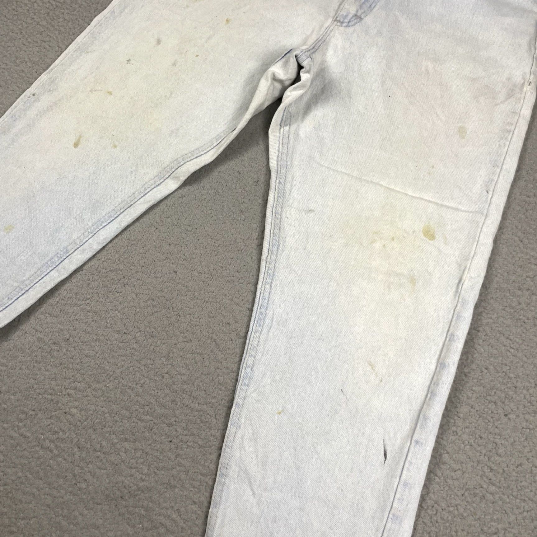 Lee VINTAGE Lee Riders Jeans Womens 16 Medium Blue High Waist Tapered Distressed USA 5-Pocket Design Size 24" / US 00 / IT 34 - 6 Thumbnail