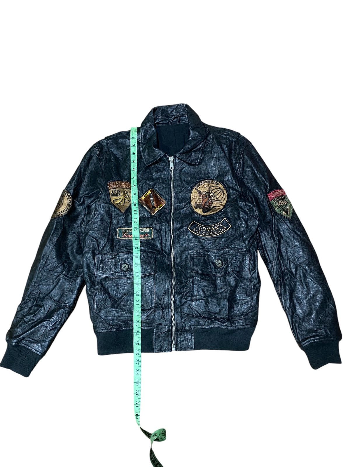 Tedman × Vintage Vintage Tedman Leather Flight Jacket Size US L / EU 52-54 / 3 - 15 Thumbnail