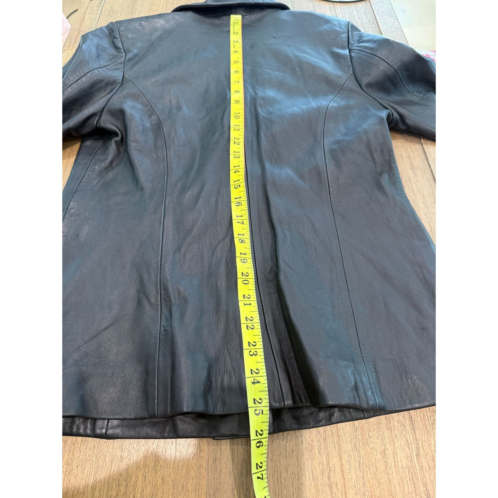 Other Vintage 90s Gian Mori Italian Genuine Leather Blazer, size l Size L / US 10 / IT 46 - 14 Thumbnail