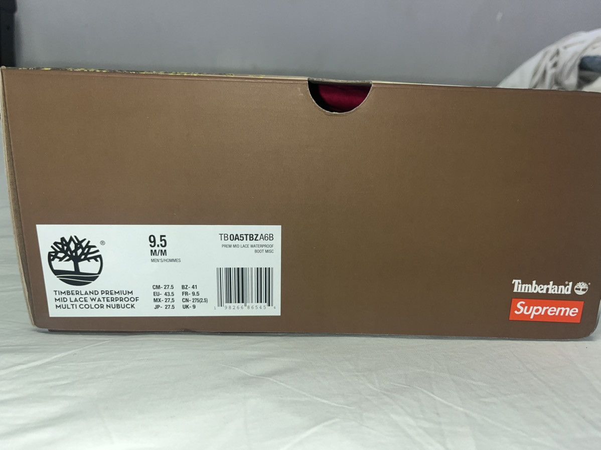 Supreme × Timberland Timberland X Supreme FW25 Multicolor Patchwork Boots Size US 9.5 / EU 42-43 - 16 Thumbnail