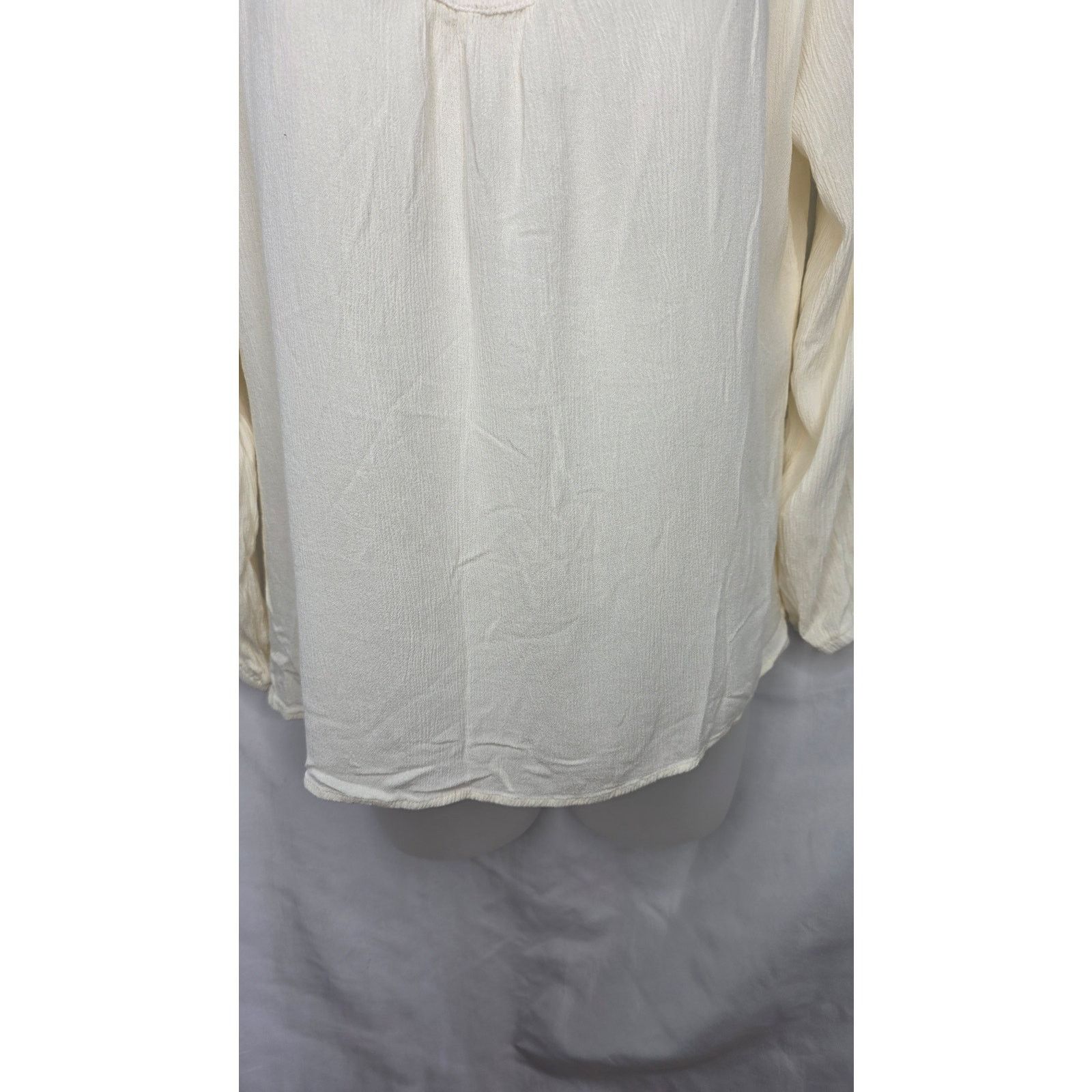 Other Sundance Cream Gauze Crochet Neckline Boho Peasant Top M Size M / US 6-8 / IT 42-44 - 6 Thumbnail