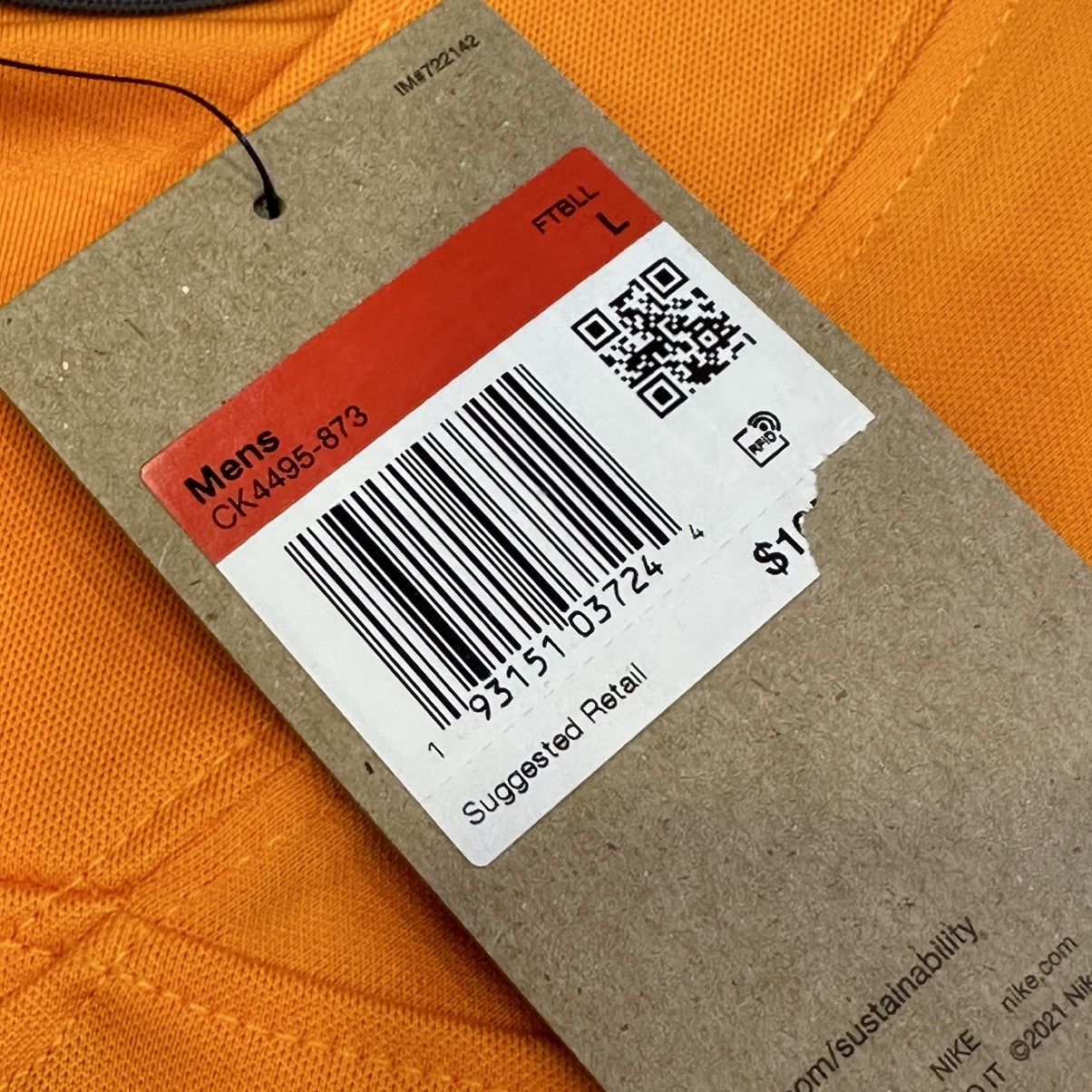 NCAA × Nike Tennessee Volunteers Team Signed Jersey Top Tier Authentic Size US L / EU 52-54 / 3 - 5 Thumbnail