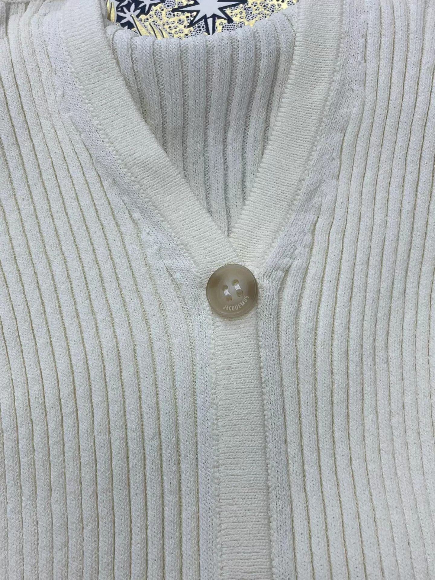 Jacquemus Jacquemus White Off-the-shoulder Cami Knit Top 34 Size XXS / US 00 / IT 34 - 2 Thumbnail