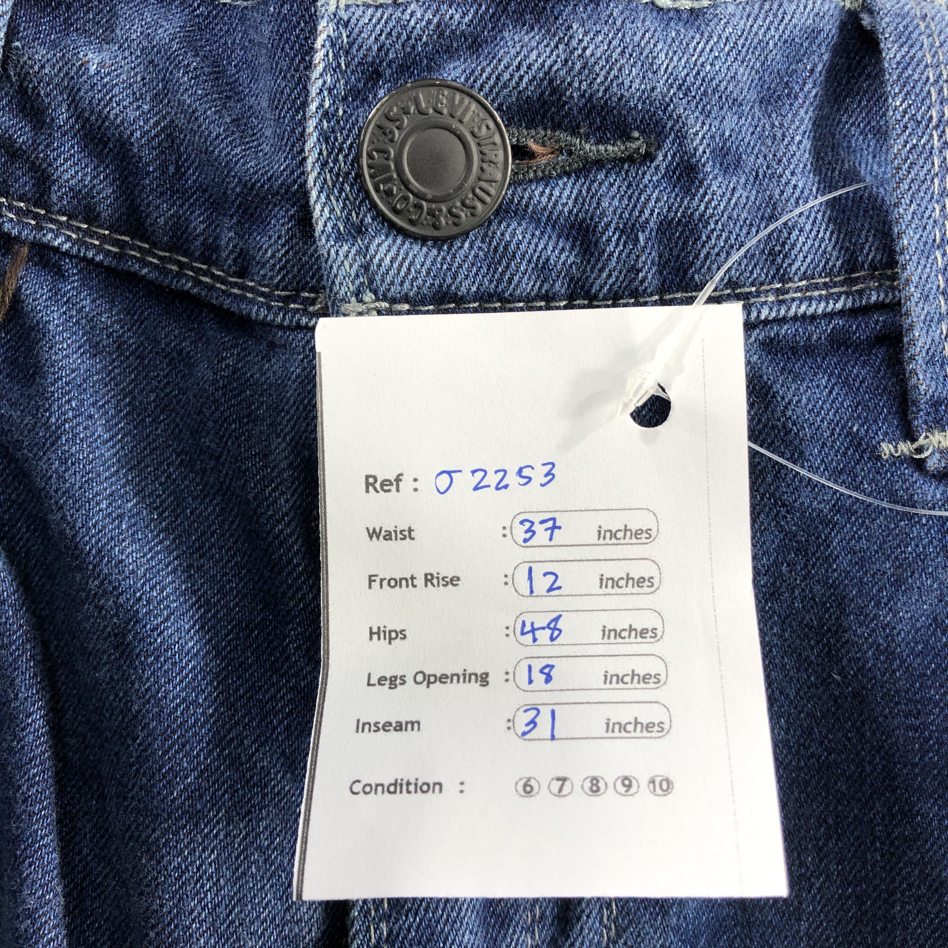 Levi's Vintage Blue Wash Levis 504 Jeans-J2253 Size US 37 - 12 Thumbnail