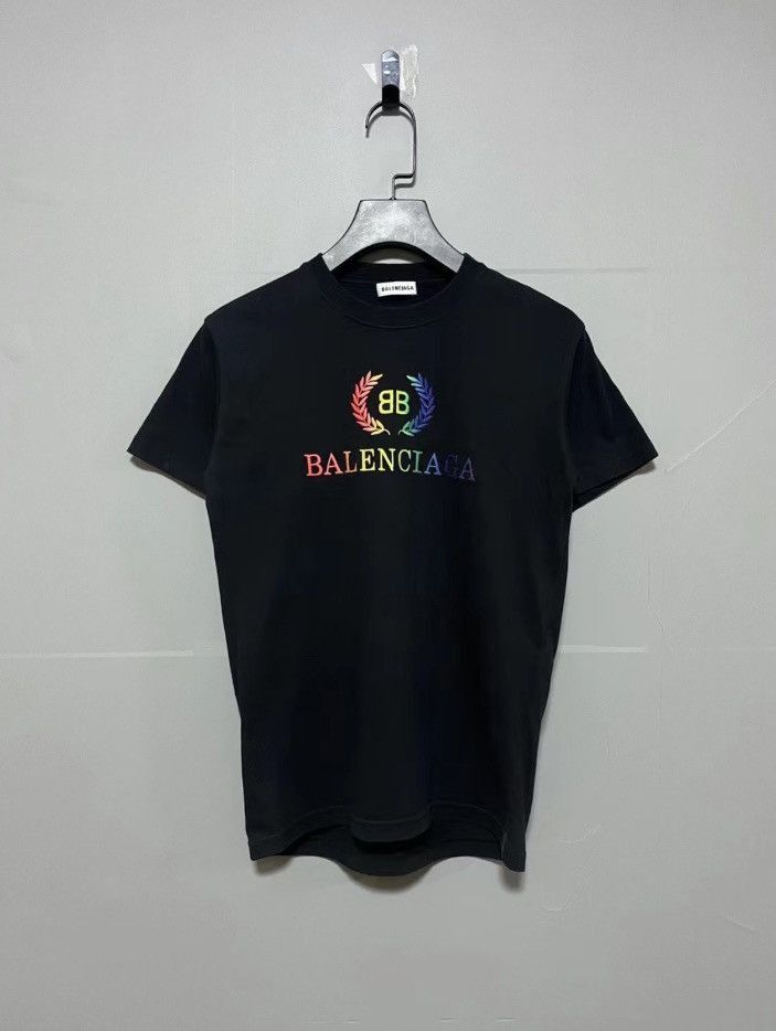 Best balenciaga rainbow tee Flash Sales Balenciaga Rainbow Logo T