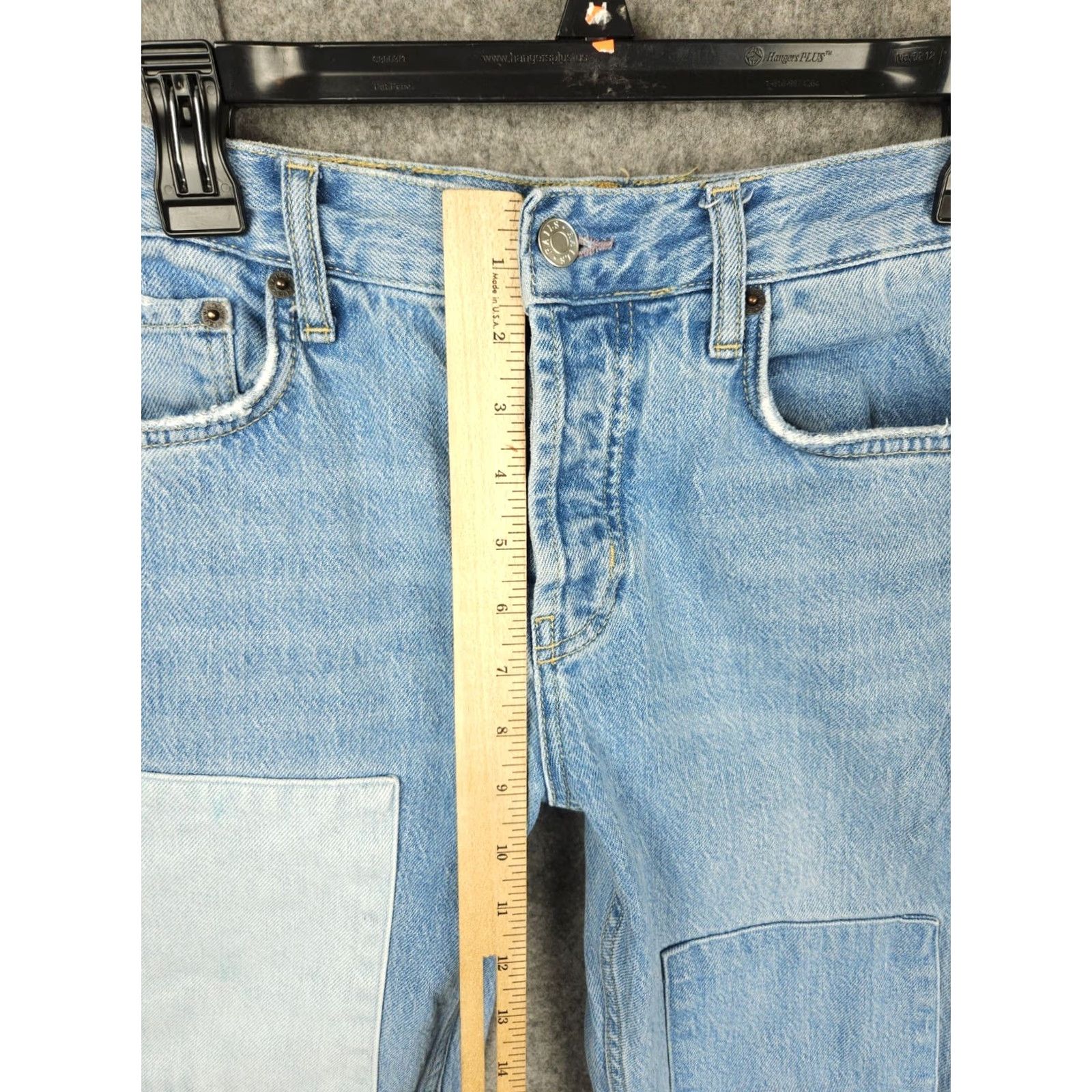 Rails Rails Jeans Womens Size 25 The Atwater Slouchy Straight Relaxed Denim Patchwork Jeans Size 42" / US 20 - 7 Thumbnail