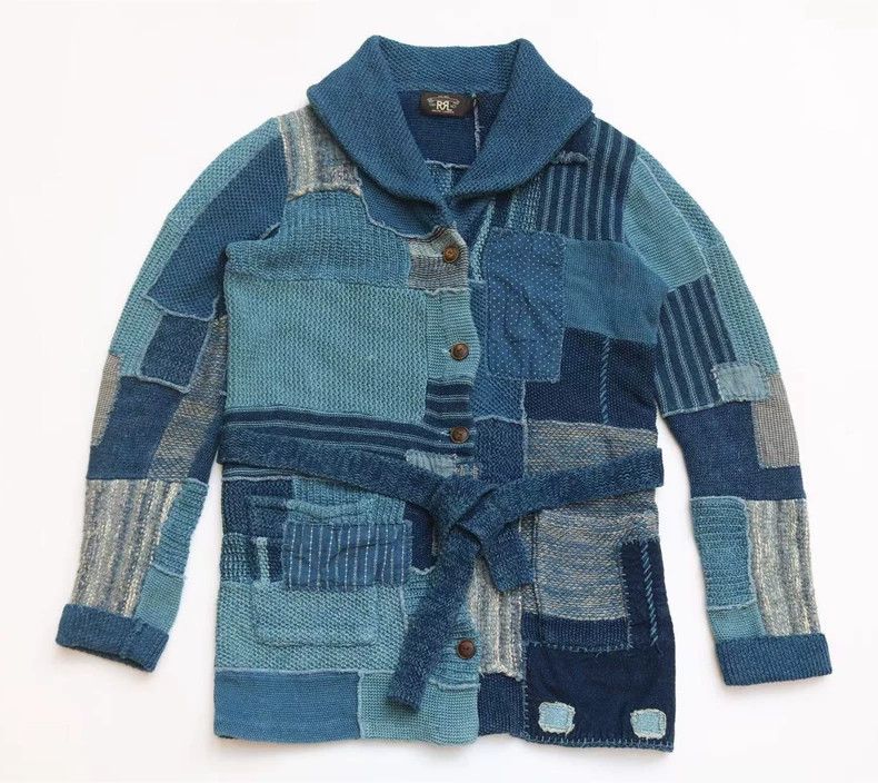 RRL Ralph Lauren RRL Ralph Lauren Women's retro blue dyed Baijia fabric pat Size M / US 6-8 / IT 42-44 - 4 Thumbnail