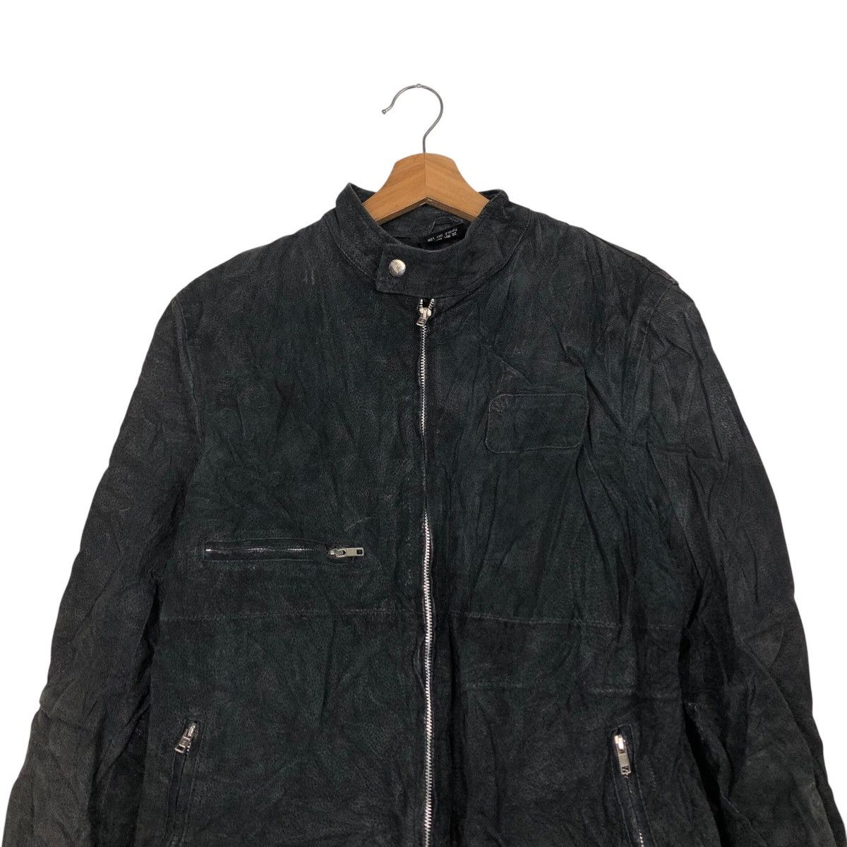 Japanese Brand 📌Vintage Biker Leather Jacket Zipper Unbranded Size US M / EU 48-50 / 2 - 4 Thumbnail