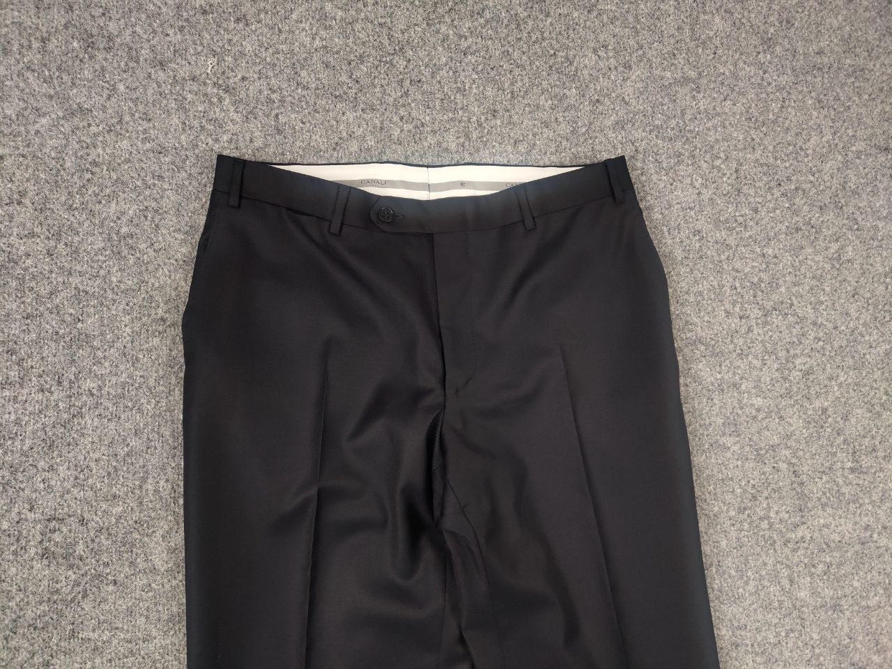Canali Canali Italy Design 2 buton Business Classic Suit Black wool Size 50R - 12 Thumbnail