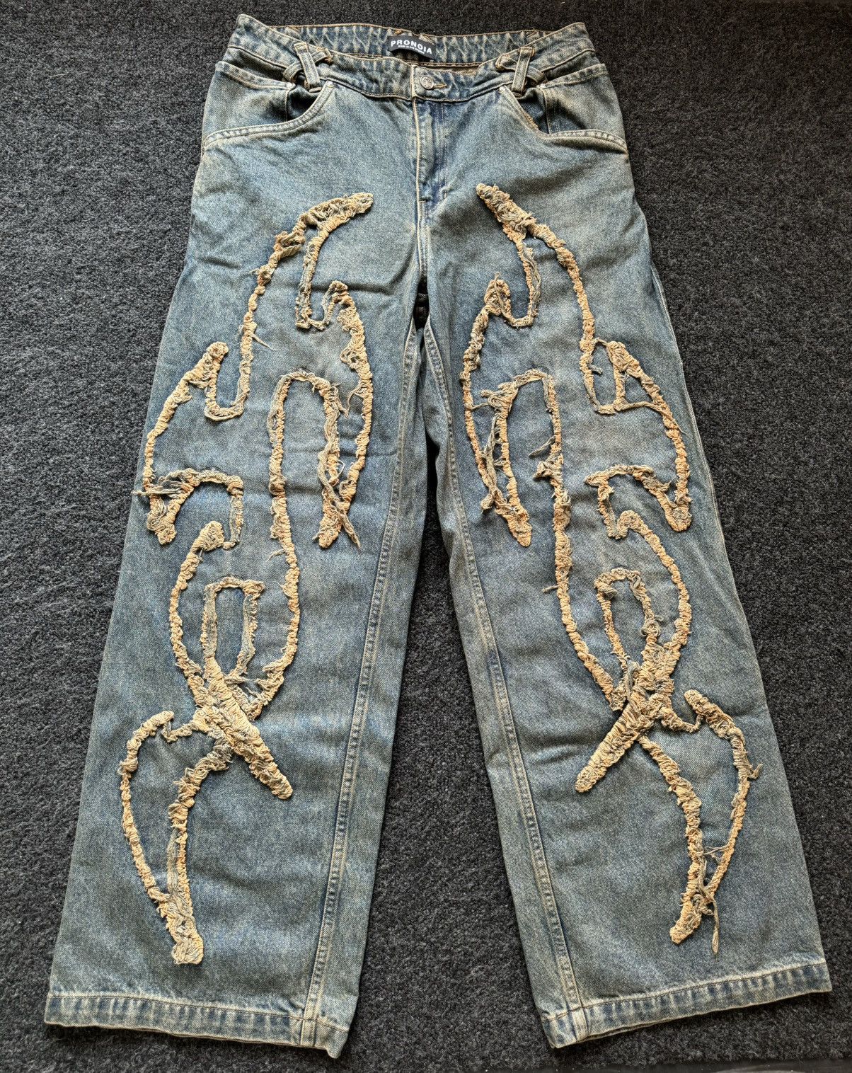 Other Pronoia.La Rust Tribal Denim Jeans Size US 32 / EU 48 - 1 Thumbnail