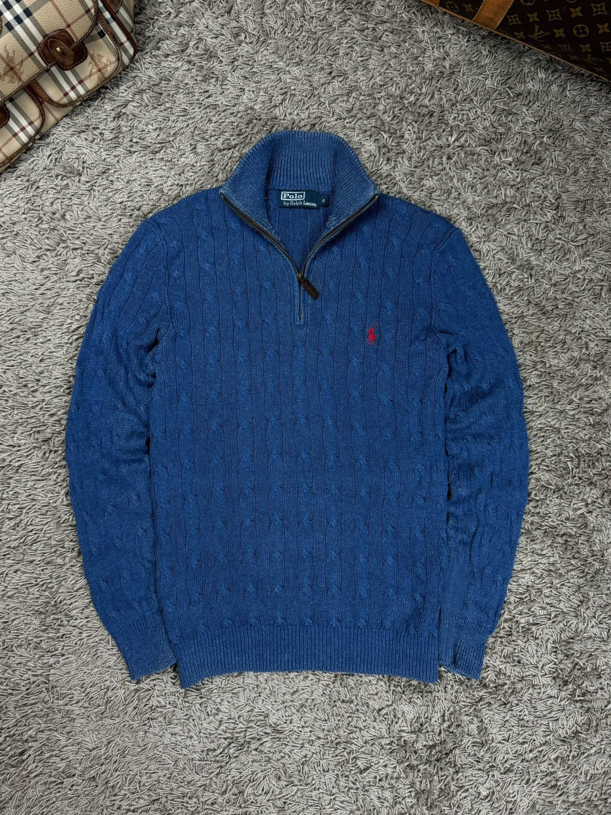 Polo Ralph Lauren 1/4 zip sweater Polo Ralph Lauren original old money item Size US S / EU 44-46 / 1 - 1 Thumbnail