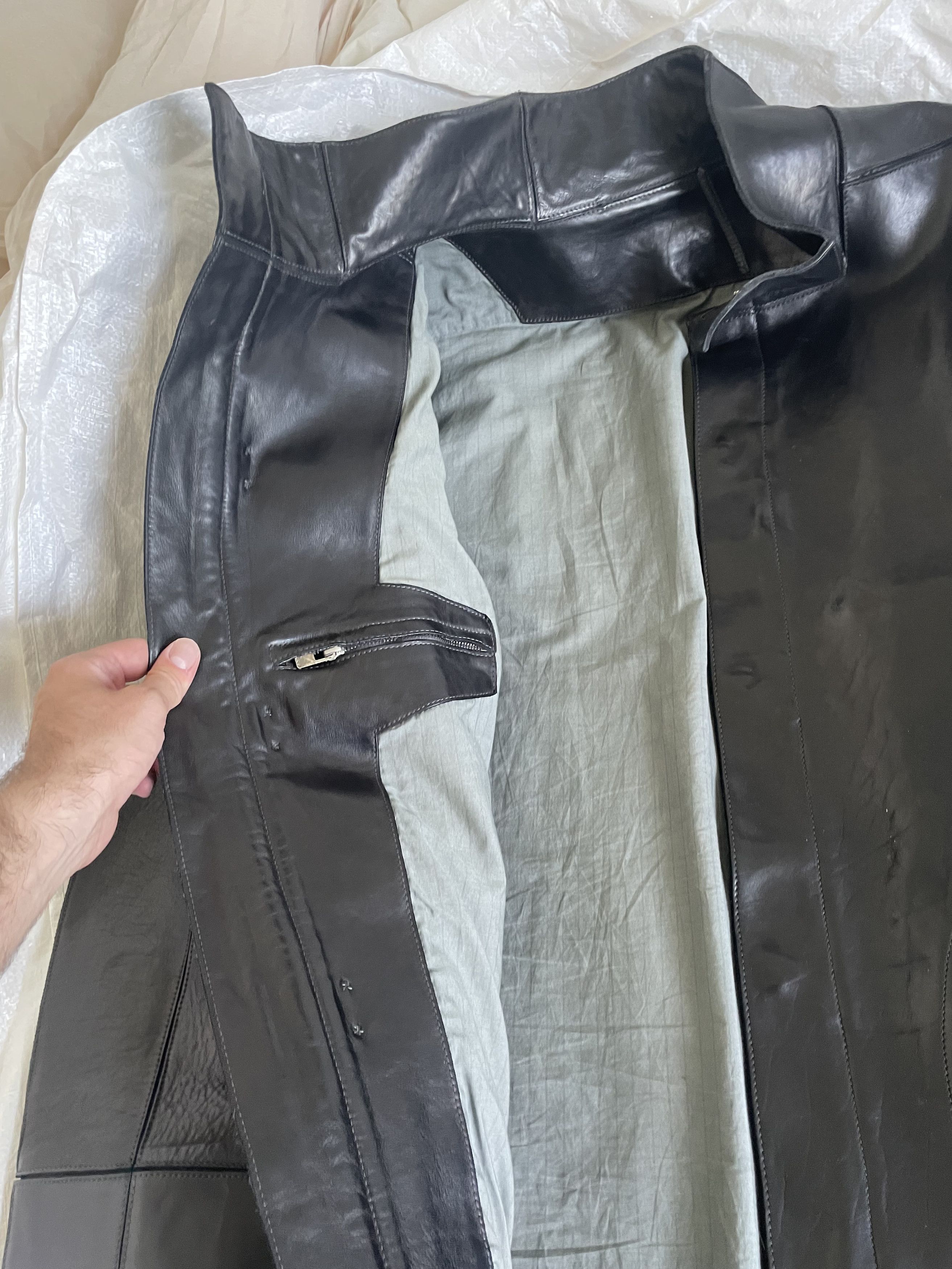 Carol Christian Poell Carol Christian Poell Box Leather Parka Size US L / EU 52-54 / 3 - 7 Thumbnail