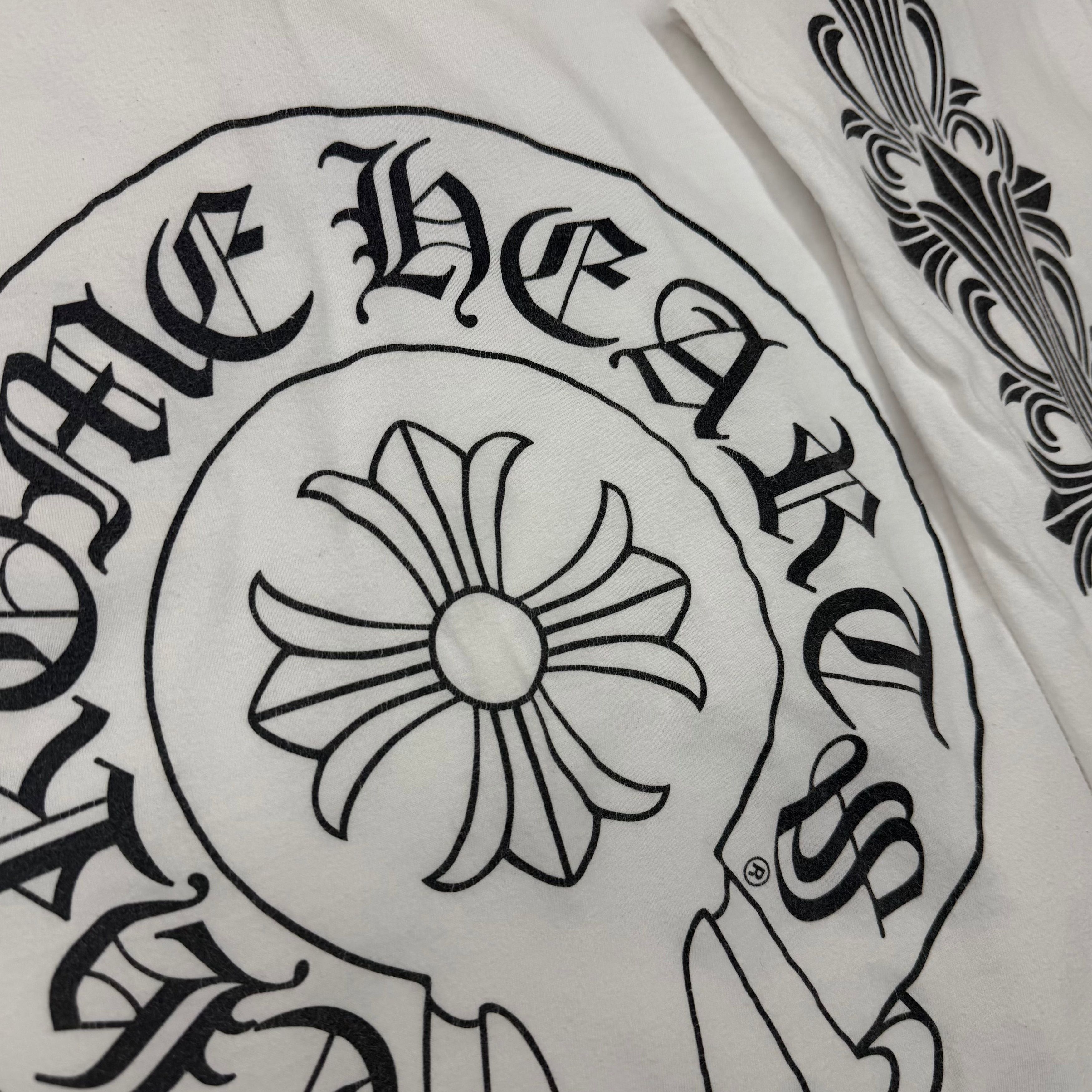 Chrome Hearts Chrome Hearts LV Horseshoe Floral White L/S M Size US M / EU 48-50 / 2 - 4 Thumbnail