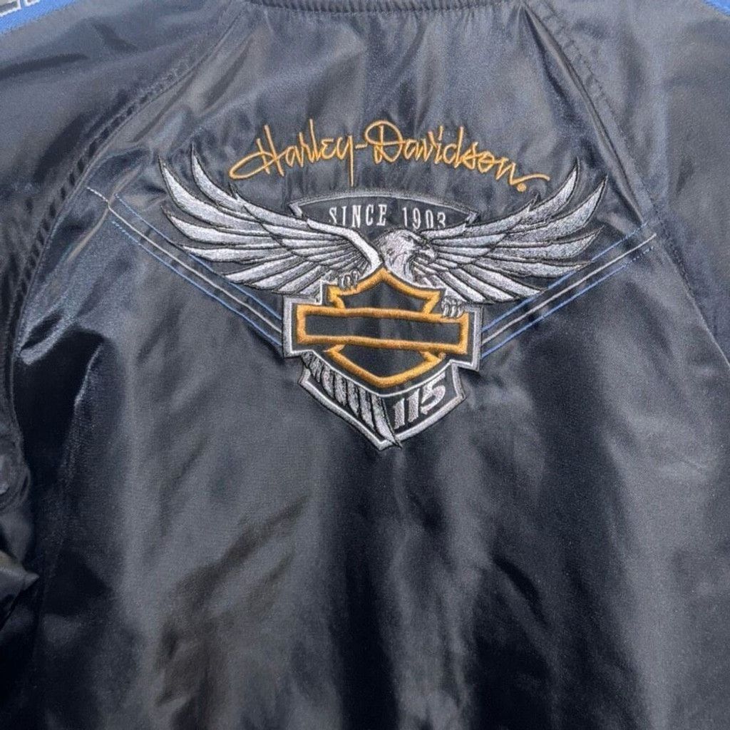 Harley Davidson HARLEY DAVIDSON 115th Anniversary Motorcycle Bomber Jacket S Size L / US 10 / IT 46 - 8 Thumbnail