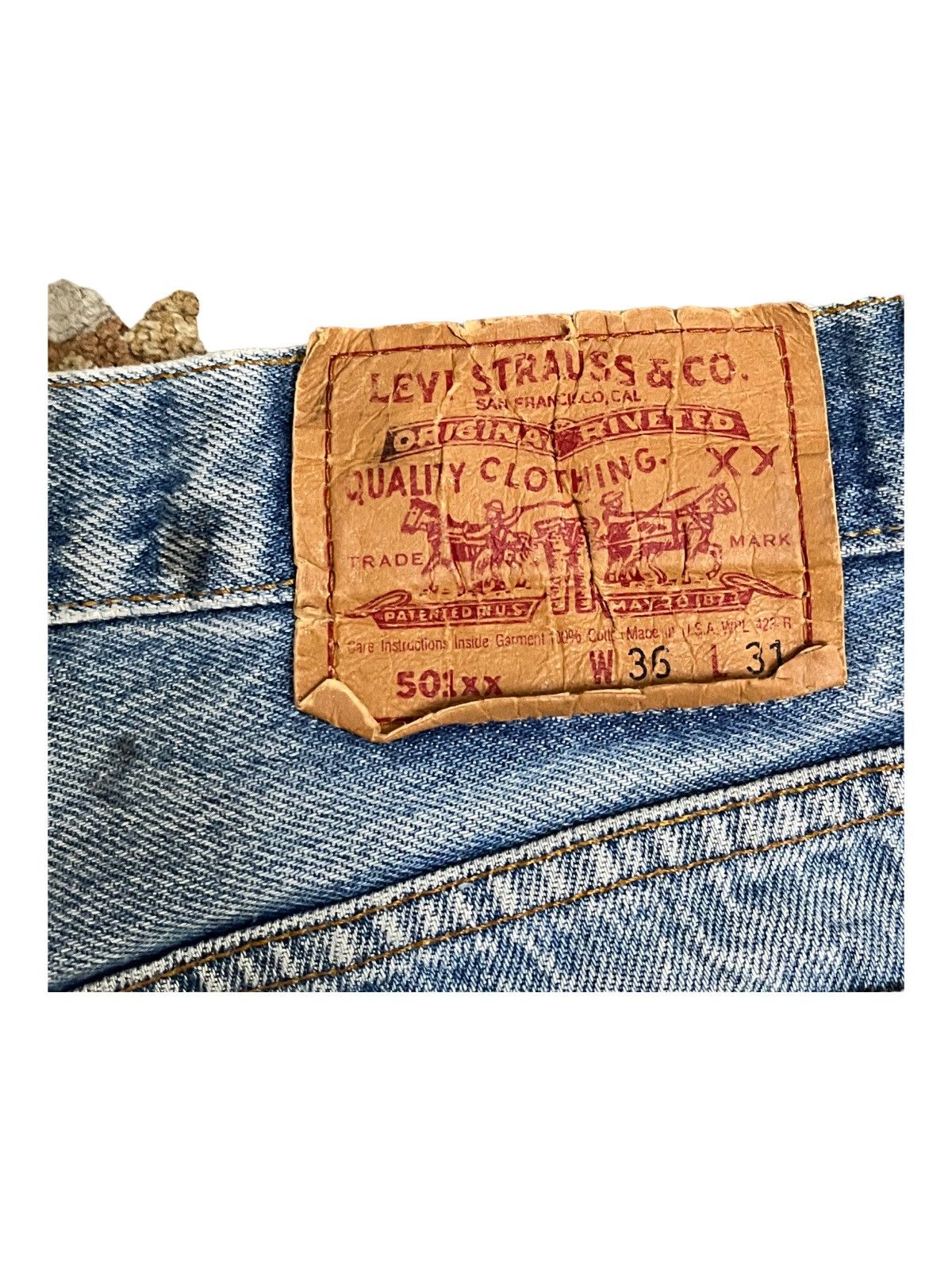 LVC × Levi's Vintage Clothing Vintage USA 90’s Levi’s 501 Button Fly Cut Off Shorts Size US 35 - 5 Thumbnail
