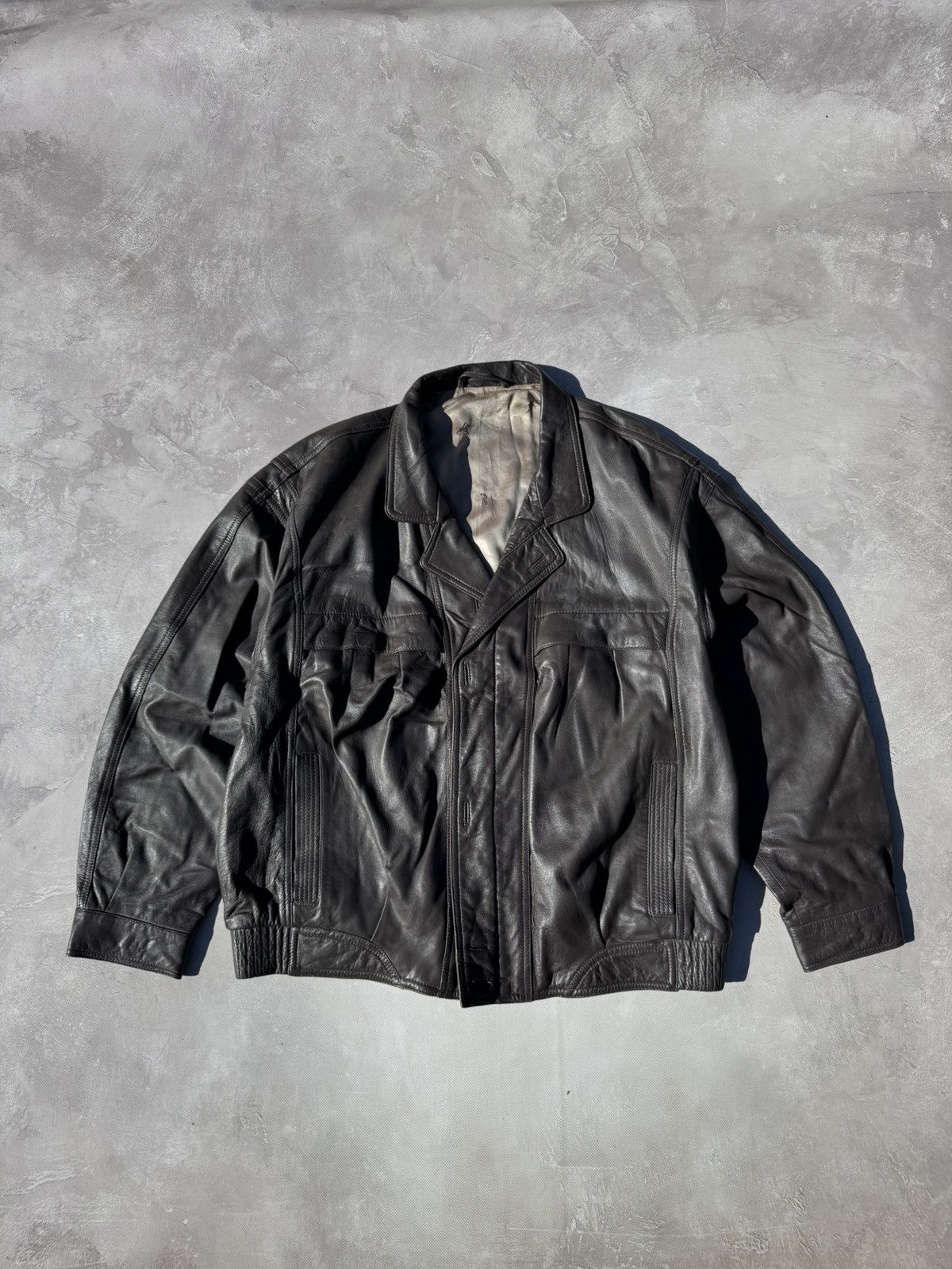 Leather Vintage Frey Leather Dark Brown Y2k Jacket Size US M / EU 48-50 / 2 - 1 Thumbnail
