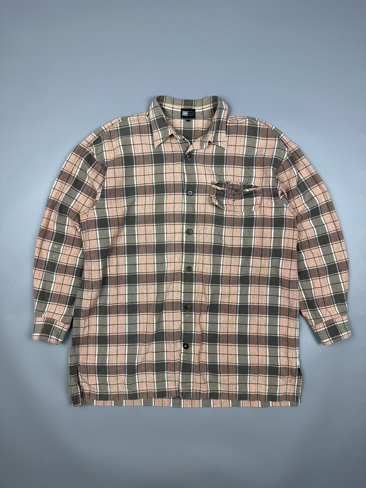 Issey Miyake × Japanese Brand Vintage Issey Miyake Checkered Design Studio Size US M / EU 48-50 / 2 - 1 Thumbnail