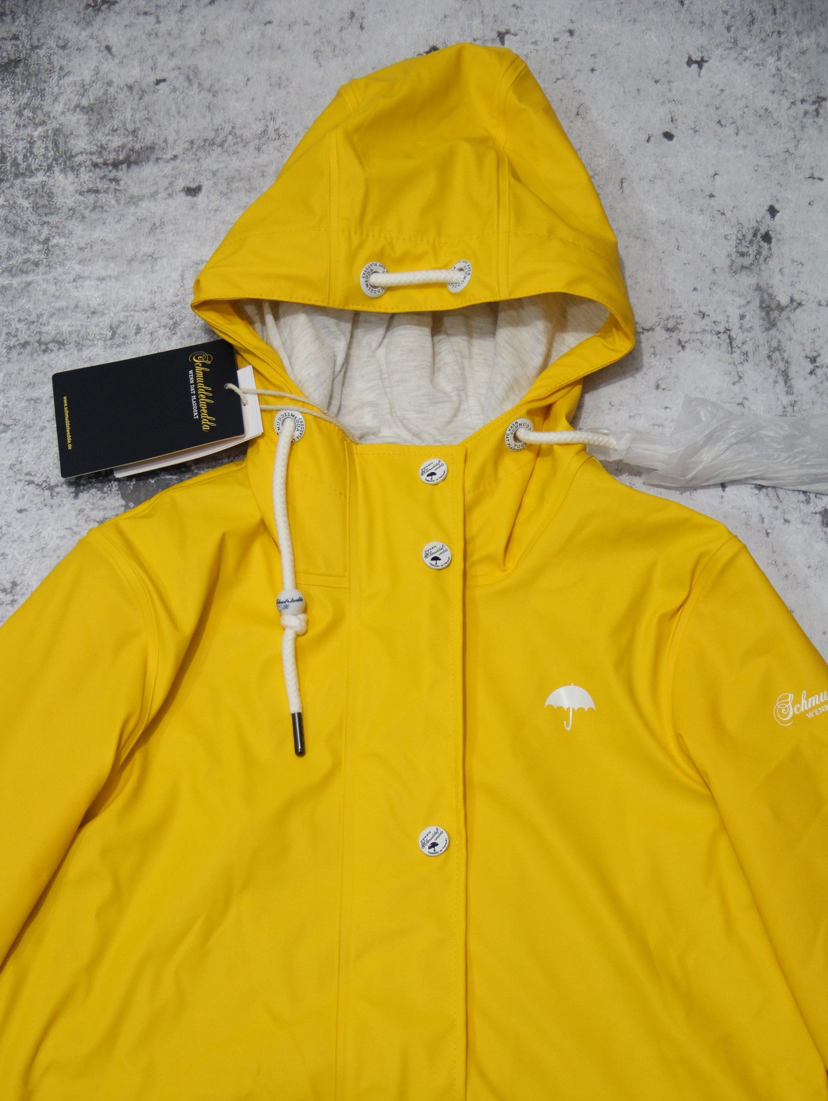 Other Schmuddelwedda Women's Rain Jacket YELLOW Size S / US 4 / IT 40 - 2 Thumbnail