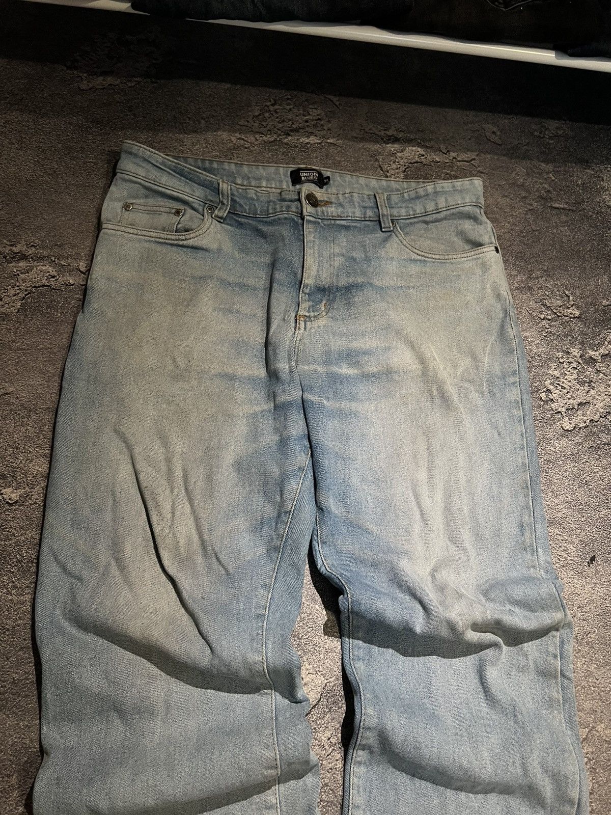 Vintage SWAG Destroyed Baggy Light Blue Vintage Jeans Size US 36 / EU 52 - 3 Thumbnail