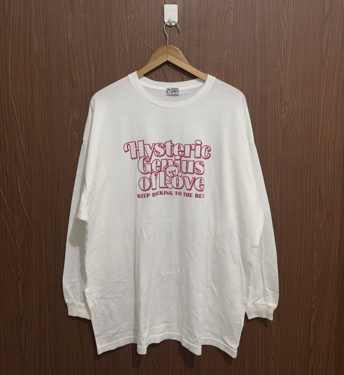 image of Hysteric Glamour Genius Of Love Sweatshirt in White, Men's (Size XL)