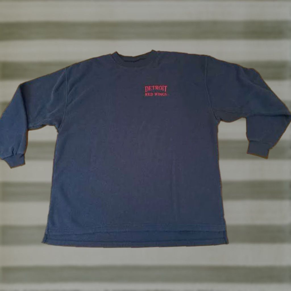 Chalk Line VINTAGE Chalk Line Detroit Red Wings Hockey Sweatshirt Black 2XL Men Pullover Size US XXL / EU 58 / 5 - 1 Thumbnail