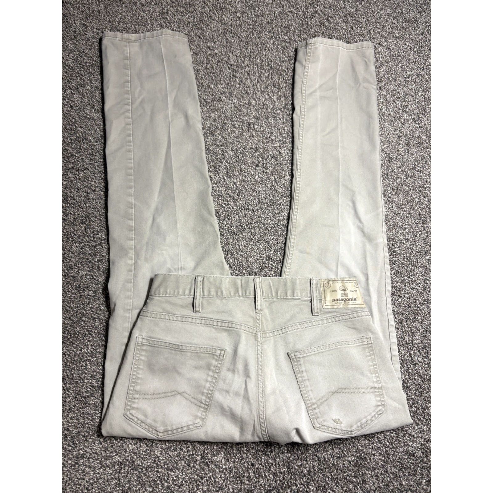 Patagonia Patagonia Iron Clad Pants Mens 30x32 Gray Twill Chino Regular Size US 30 / EU 46 - 4 Thumbnail