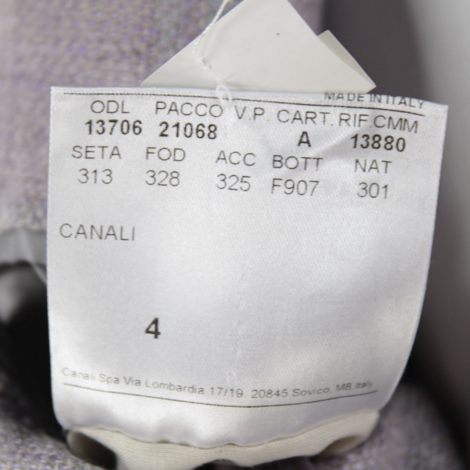 Canali Canali Sport Coat Size 46 Regular US in Purple Size 46R - 9 Thumbnail