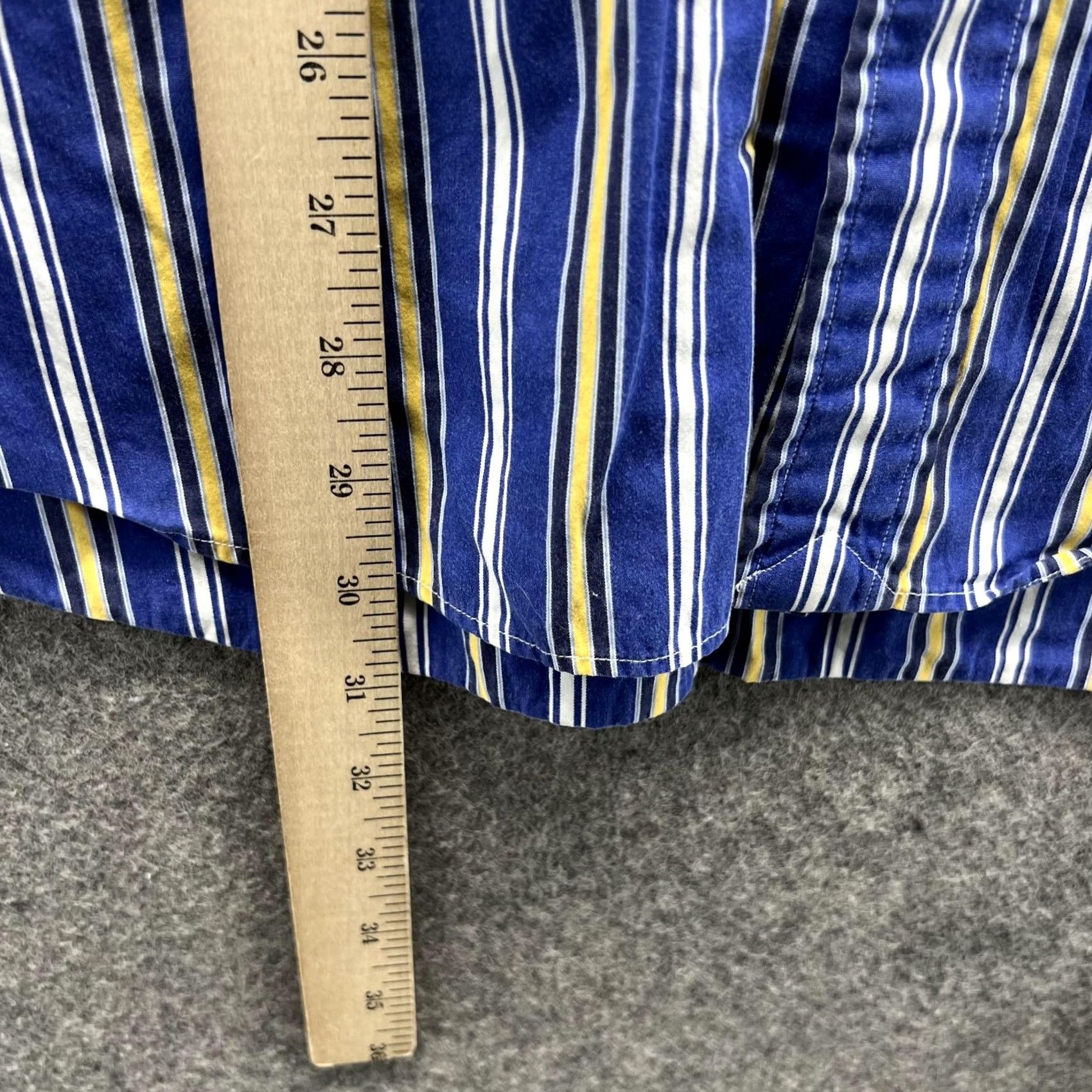Polo Ralph Lauren VINTAGE Polo Ralph Lauren Shirt Men Large Blue Striped Button-Down Collared Size US L / EU 52-54 / 3 - 6 Thumbnail