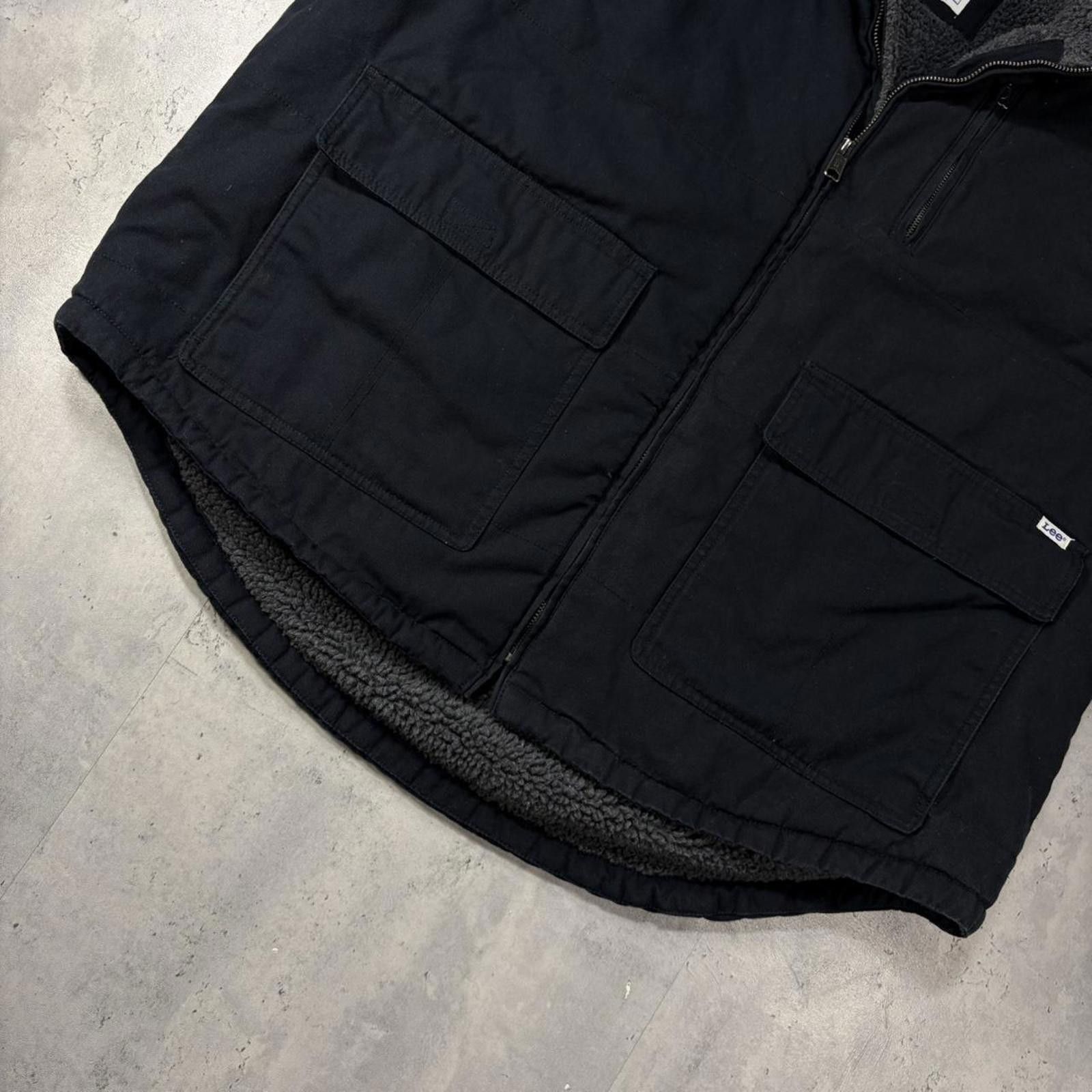 Lee Y2K Black Lee Sherpa Lined Workwear Vest Size US XXL / EU 58 / 5 - 4 Thumbnail