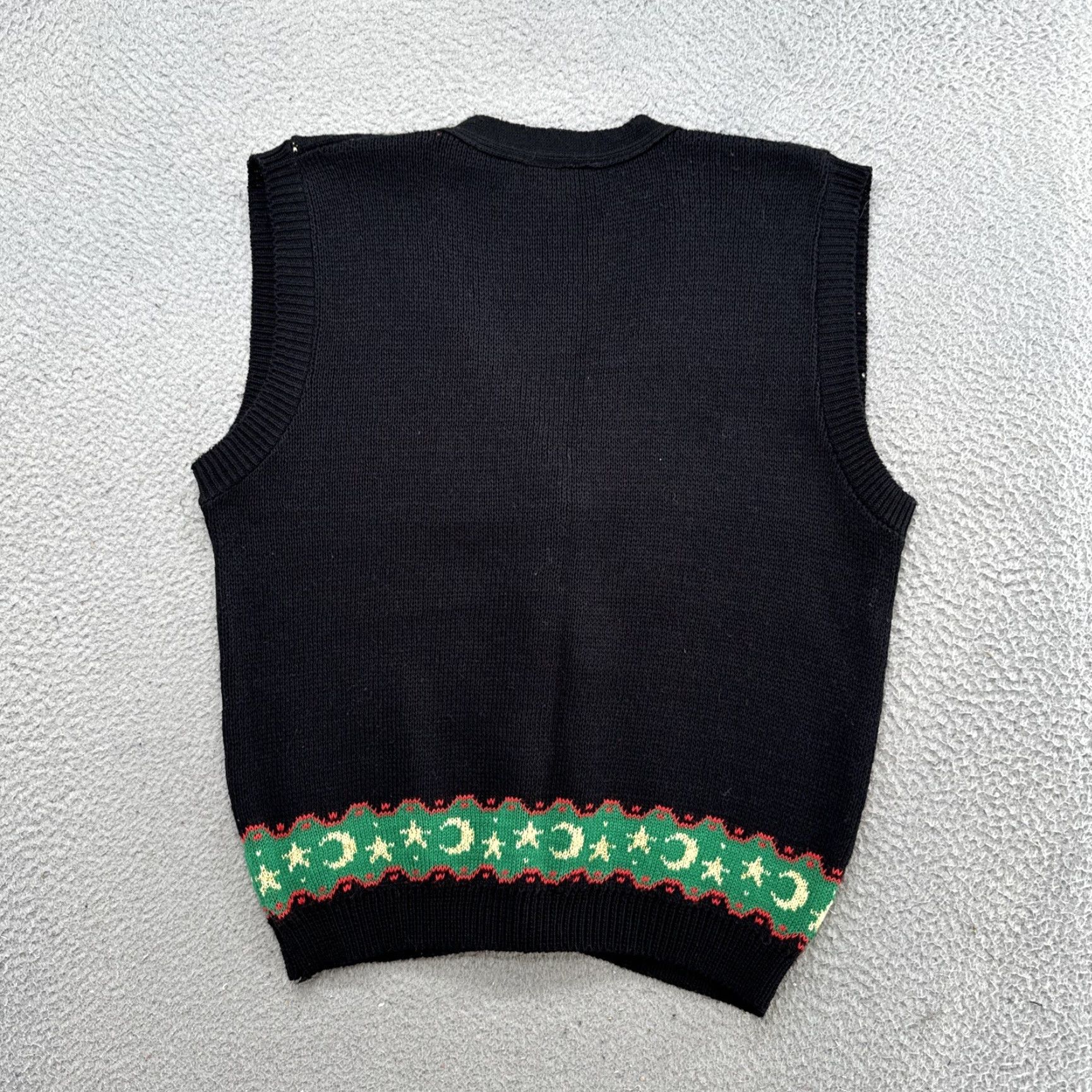 Loft VINTAGE Sweater Loft New York Angel Pattern Knit Sweater Vest Button Up SZ M USA Womens Size M / US 6-8 / IT 42-44 - 6 Thumbnail