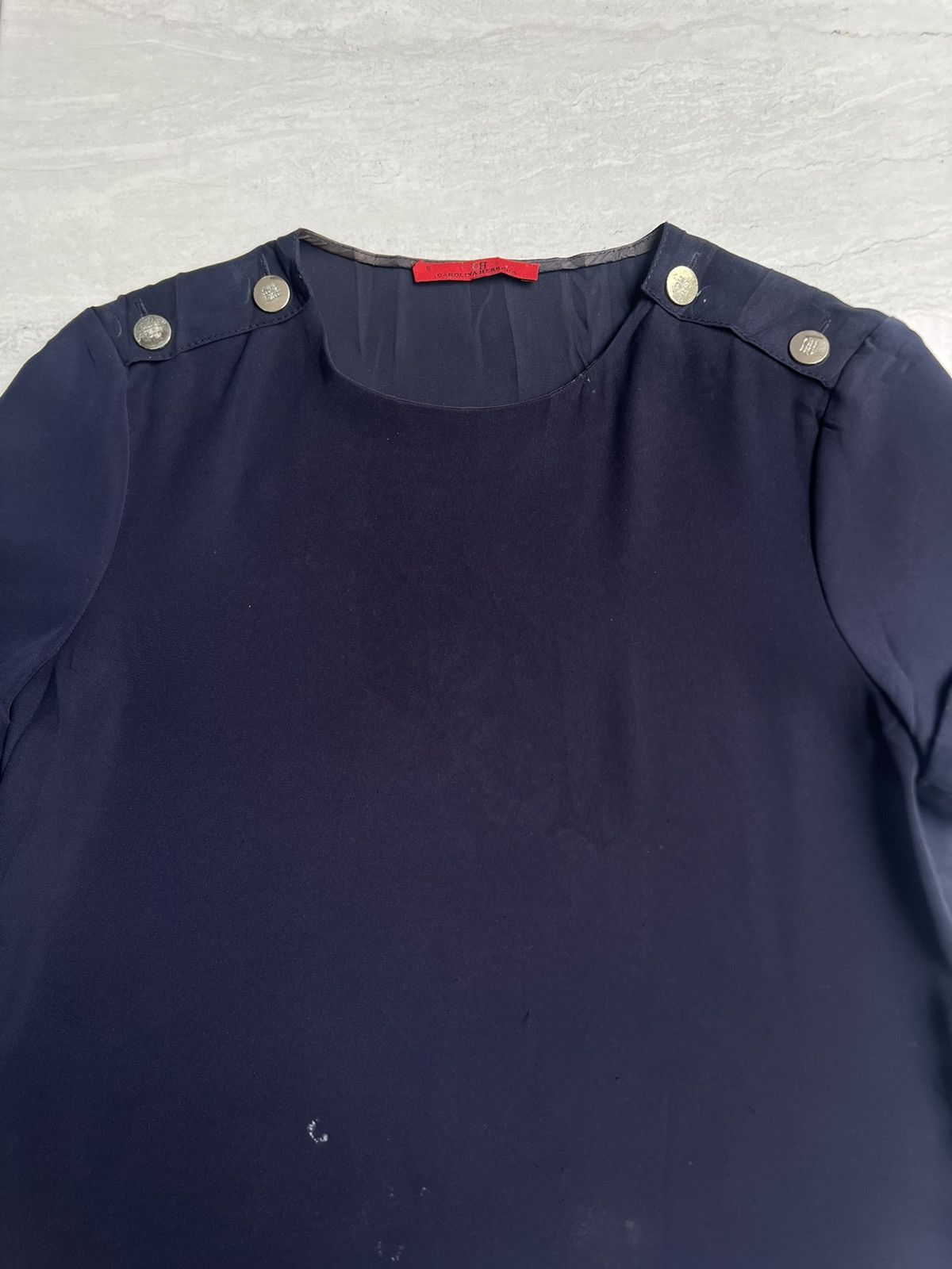Carolina Herrera CH CAROLINA HERRERA Navy T-shirt Size US S / EU 44-46 / 1 - 8 Thumbnail