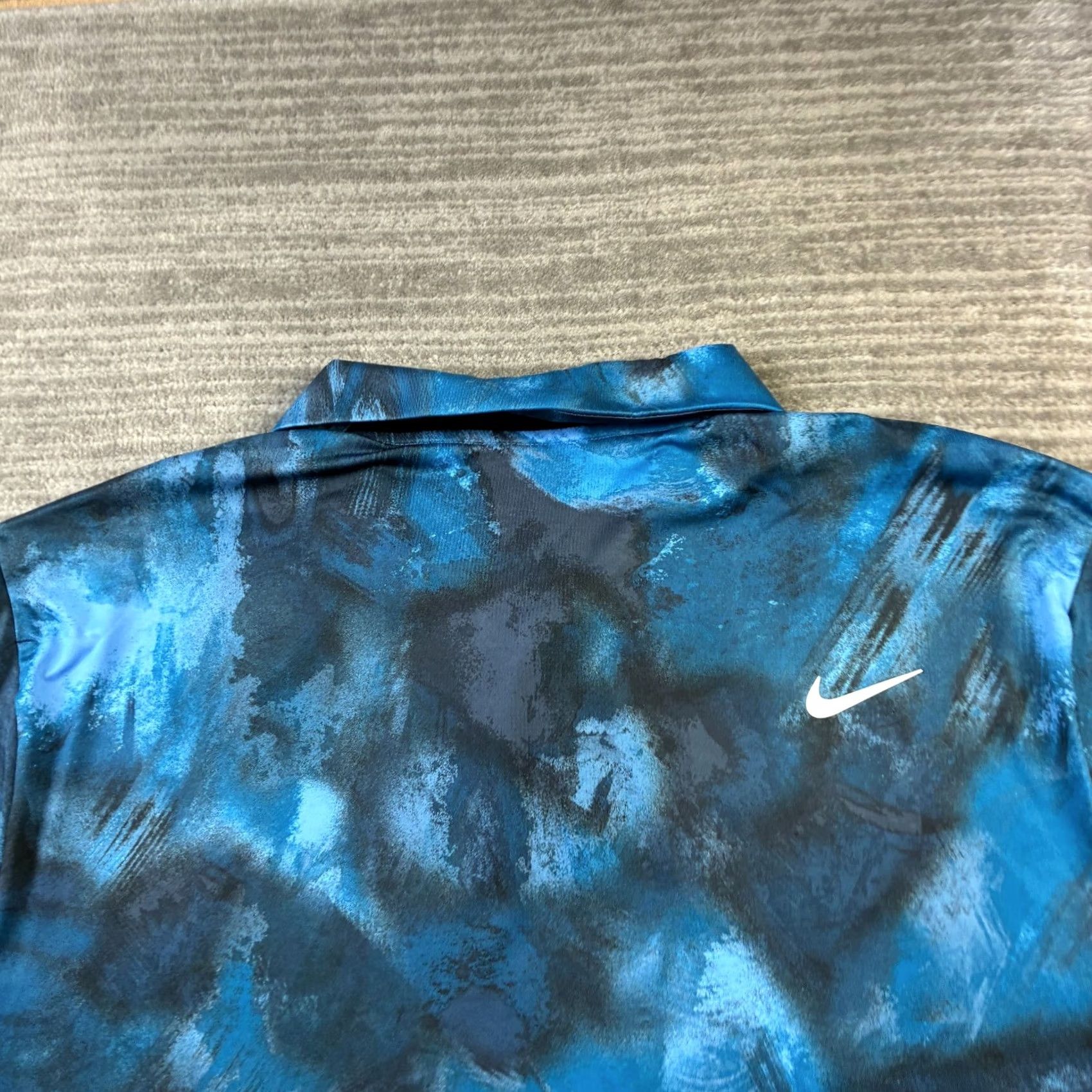 Nike Nike Polo Shirt Mens Large Blue Dri-Fit Golf Tour Camouflage All Seasons Short Sleeve Casual Activewear Shirt Size US L / EU 52-54 / 3 - 5 Thumbnail