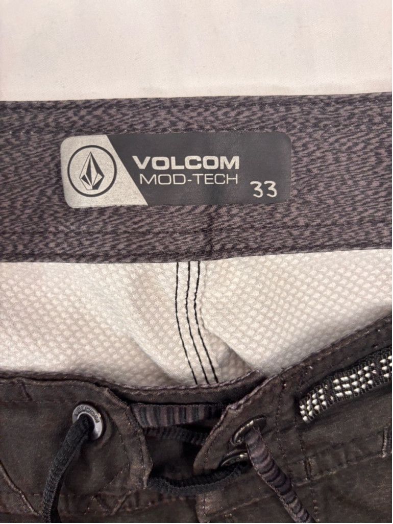 Volcom Men's Volcom Board Shorts Size 33 Black Orange Green Size US 33 - 11 Thumbnail