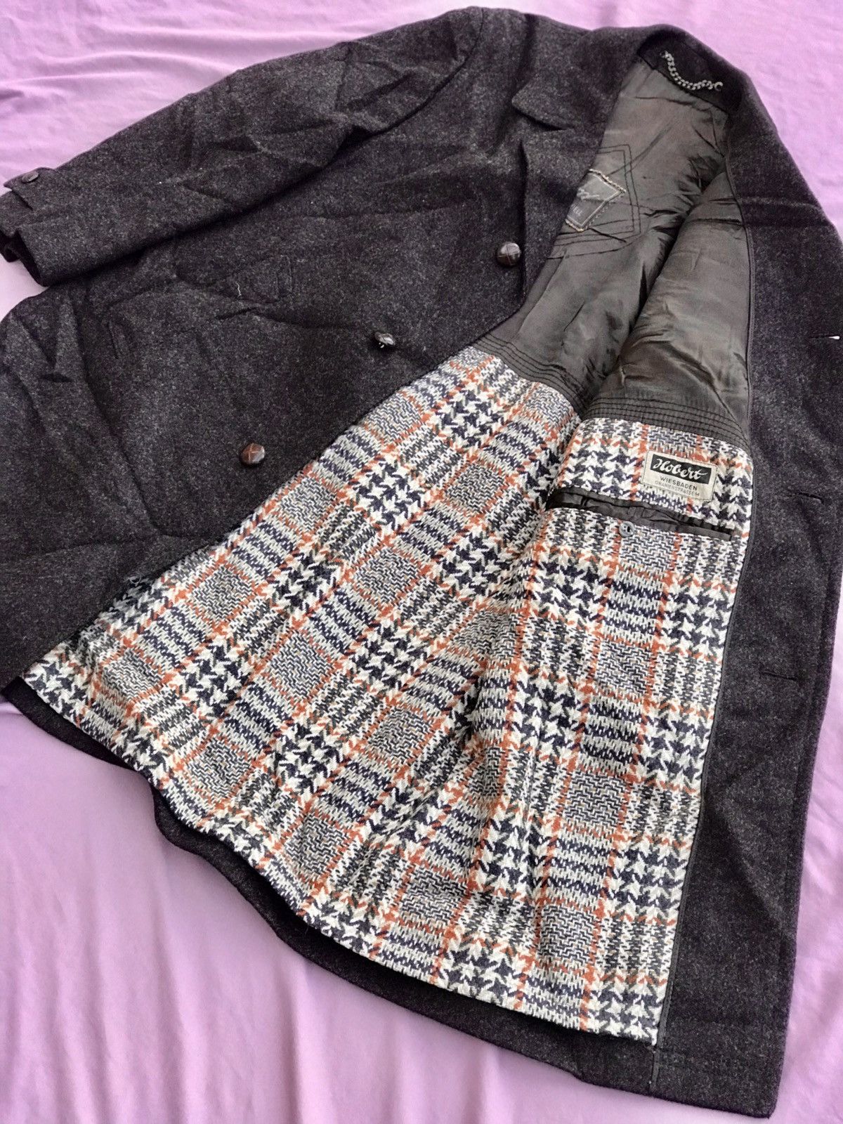 Other HEAVY TWEED thick wool German over coat Size US M / EU 48-50 / 2 - 1 Thumbnail