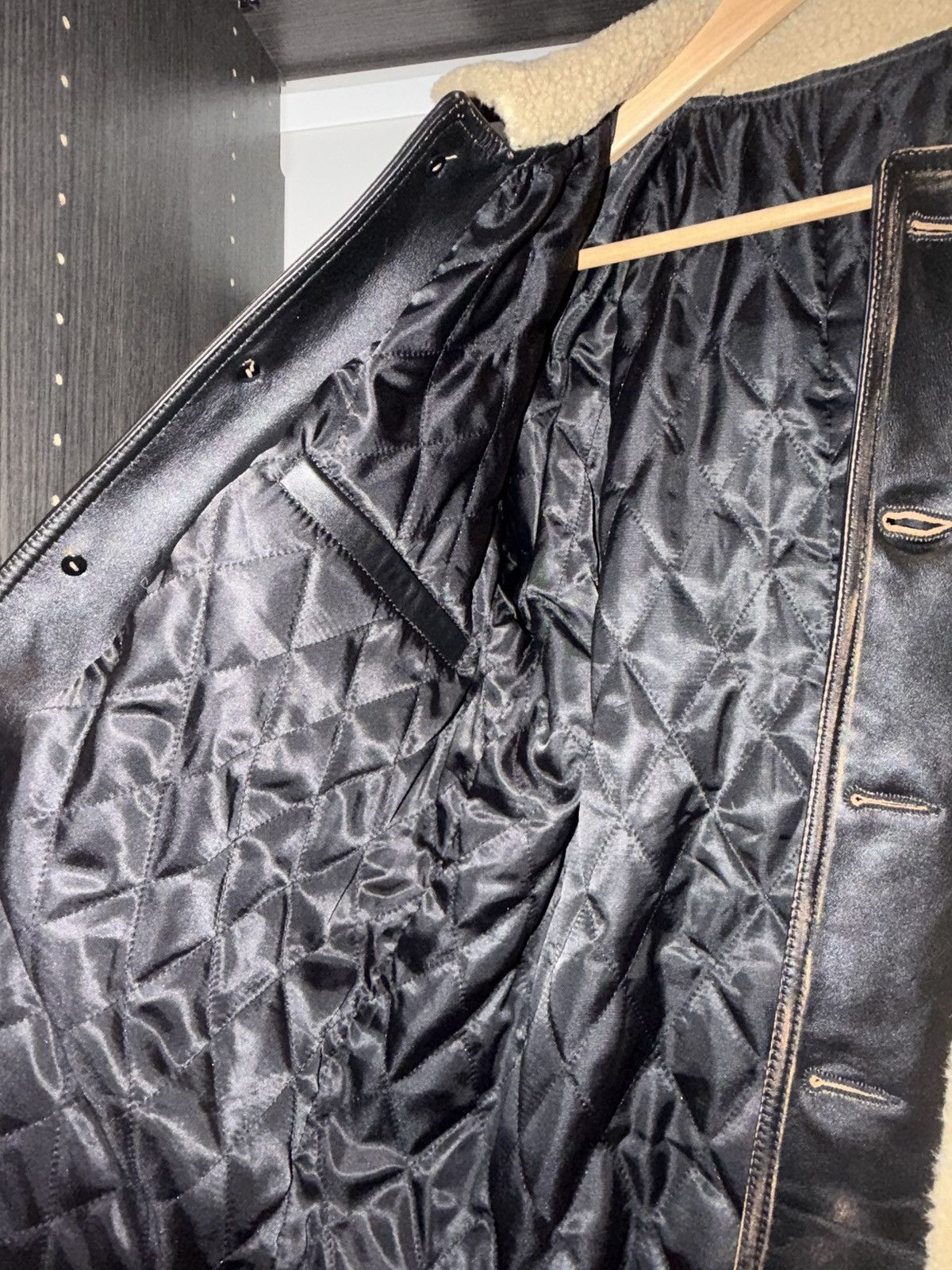 Other Distressed Cowhide & Shearling Leather Jacket Size US S / EU 44-46 / 1 - 5 Thumbnail
