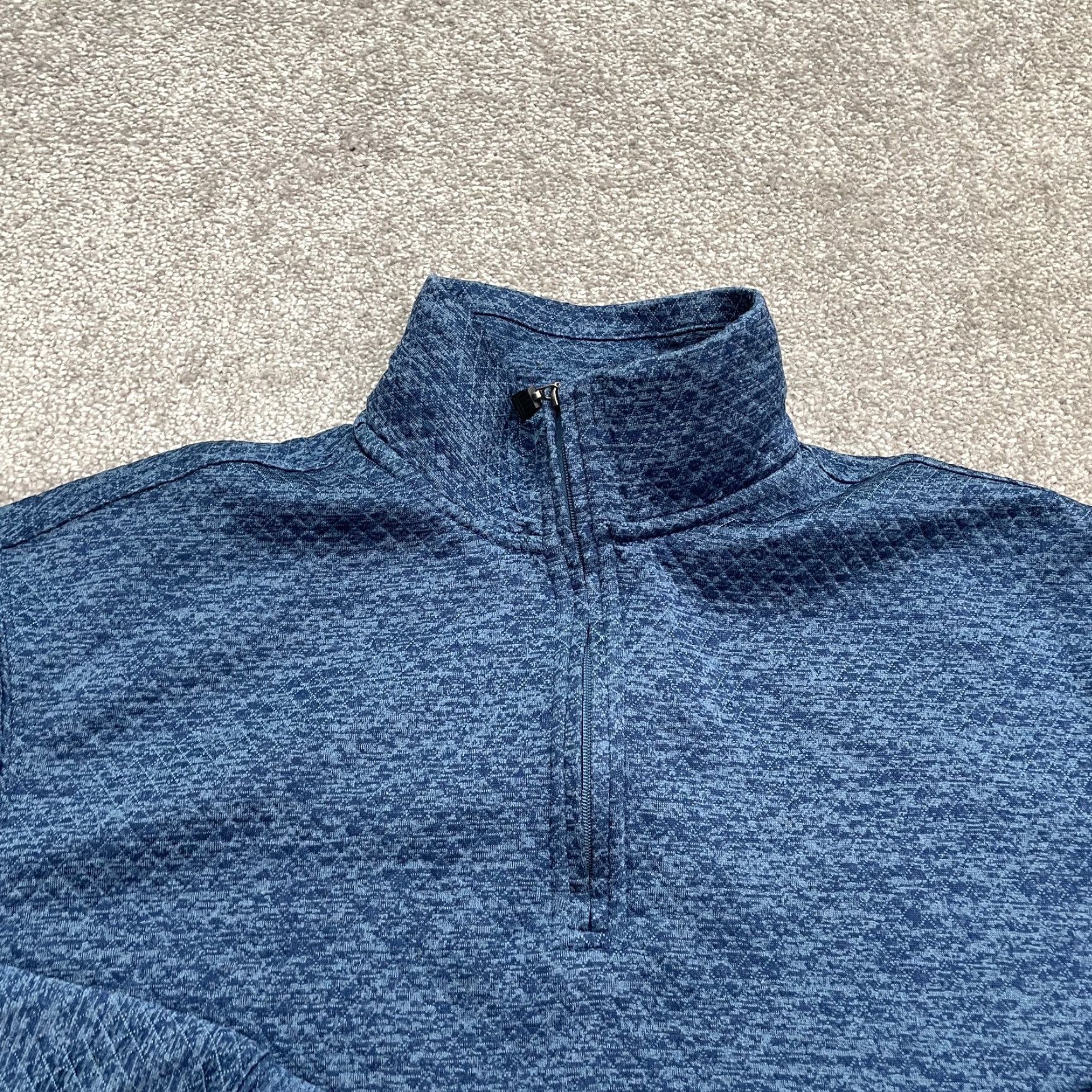 Haggar Haggar Cool 180 Pro Quilted Jacket Mens Medium Blue 1/4Zip High Neck Outdoor Size US M / EU 48-50 / 2 - 3 Thumbnail