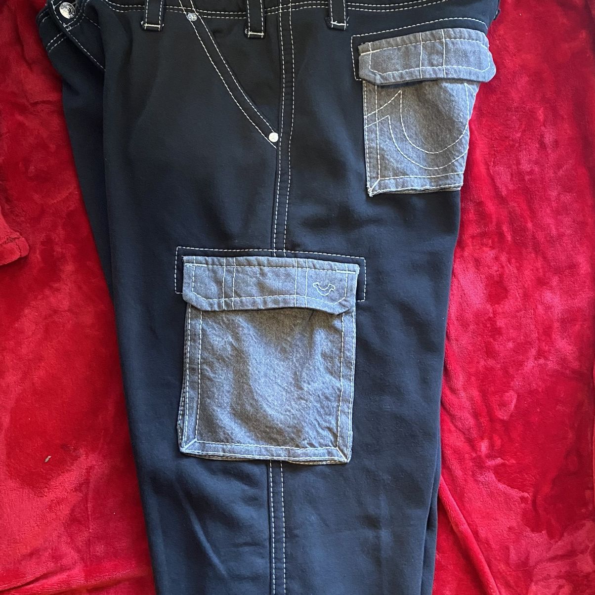 True Religion True Religion Heavyweight Fleece Big T Baggy Cargo Pants Size US 44 / EU 60 - 4 Thumbnail