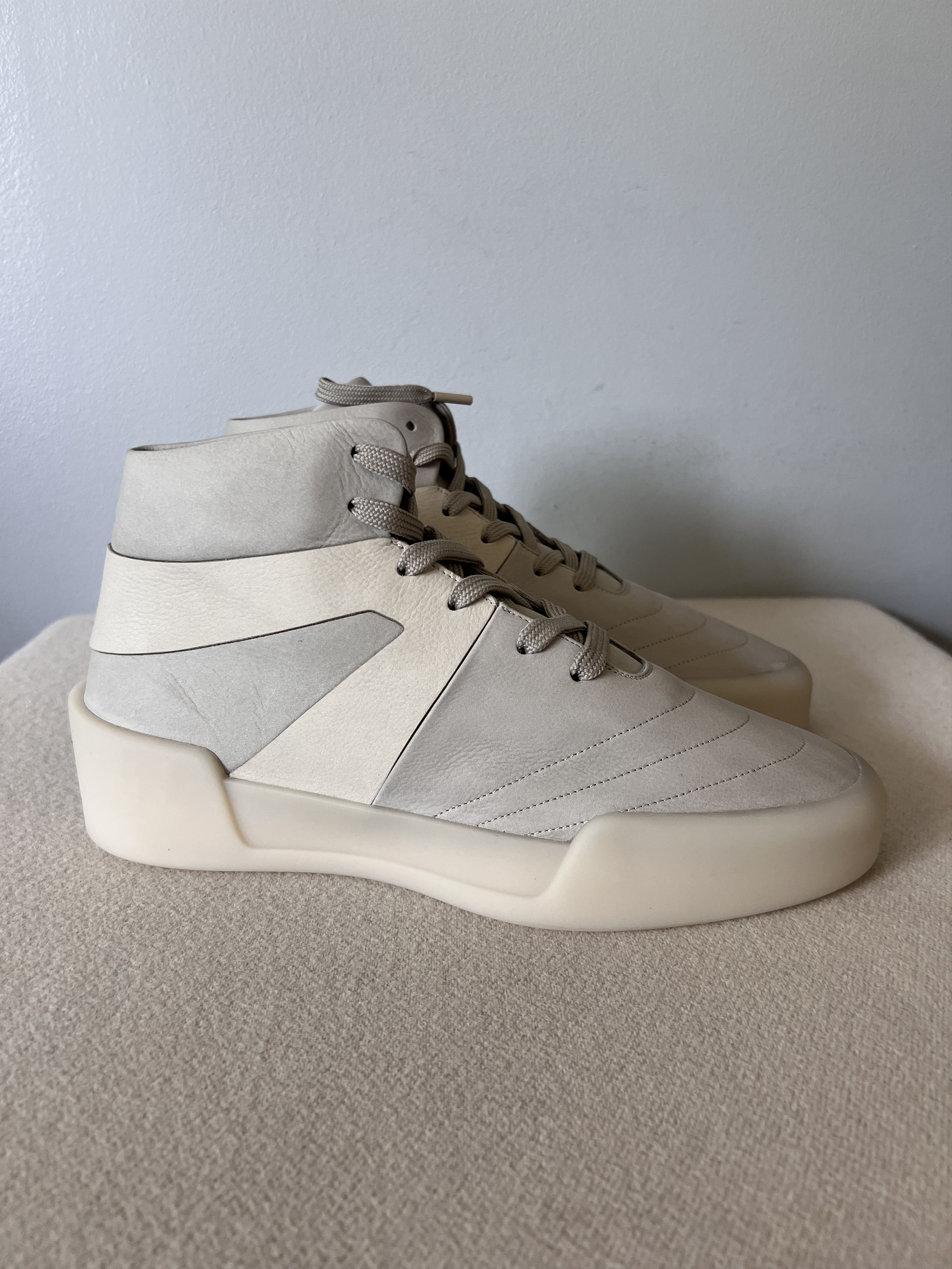 Fear of God Fear of God Basketball High Top Sneakers in Light Gray Size US 12 / EU 45 - 1 Thumbnail