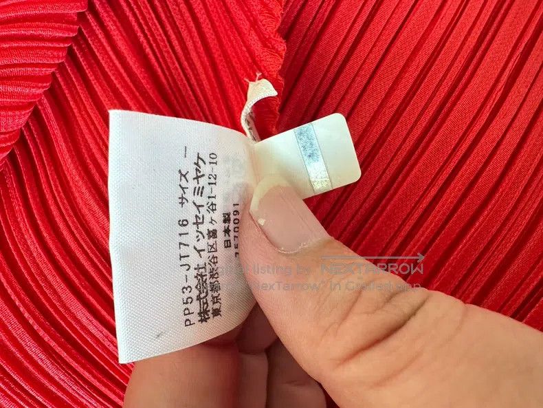 Issey Miyake Issey Miyake size:one size Red Long Sleeve Top Size XXS / US 00 / IT 34 - 9 Thumbnail