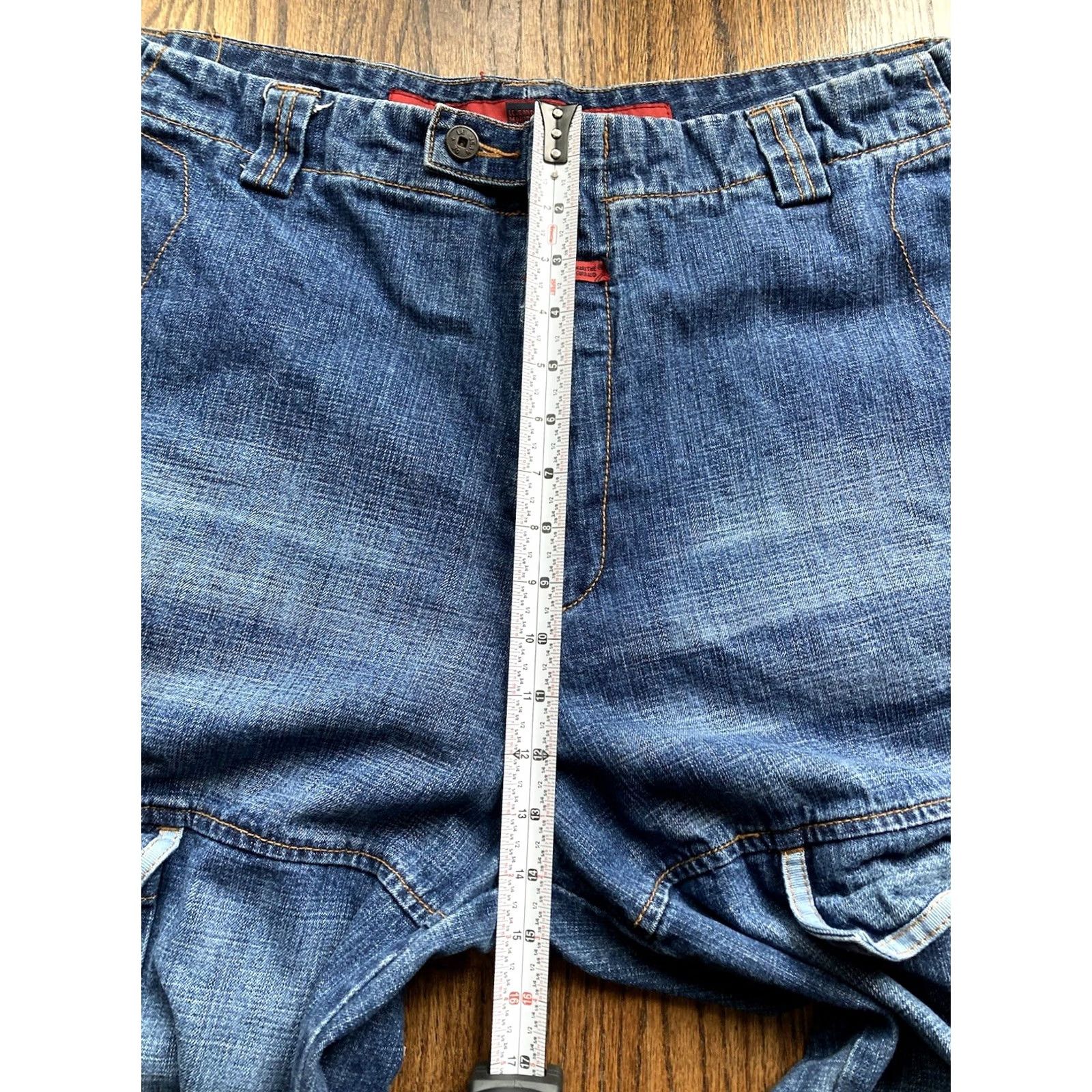 Vintage VINTAGE Marithe Francois Girbaud Jeans Mens 42x33 Baggy Shuttle Tape VTG Y2K Cargo Blue Denim Wide-Leg Pockets 90s Mens Size US 42 / EU 58 - 6 Thumbnail