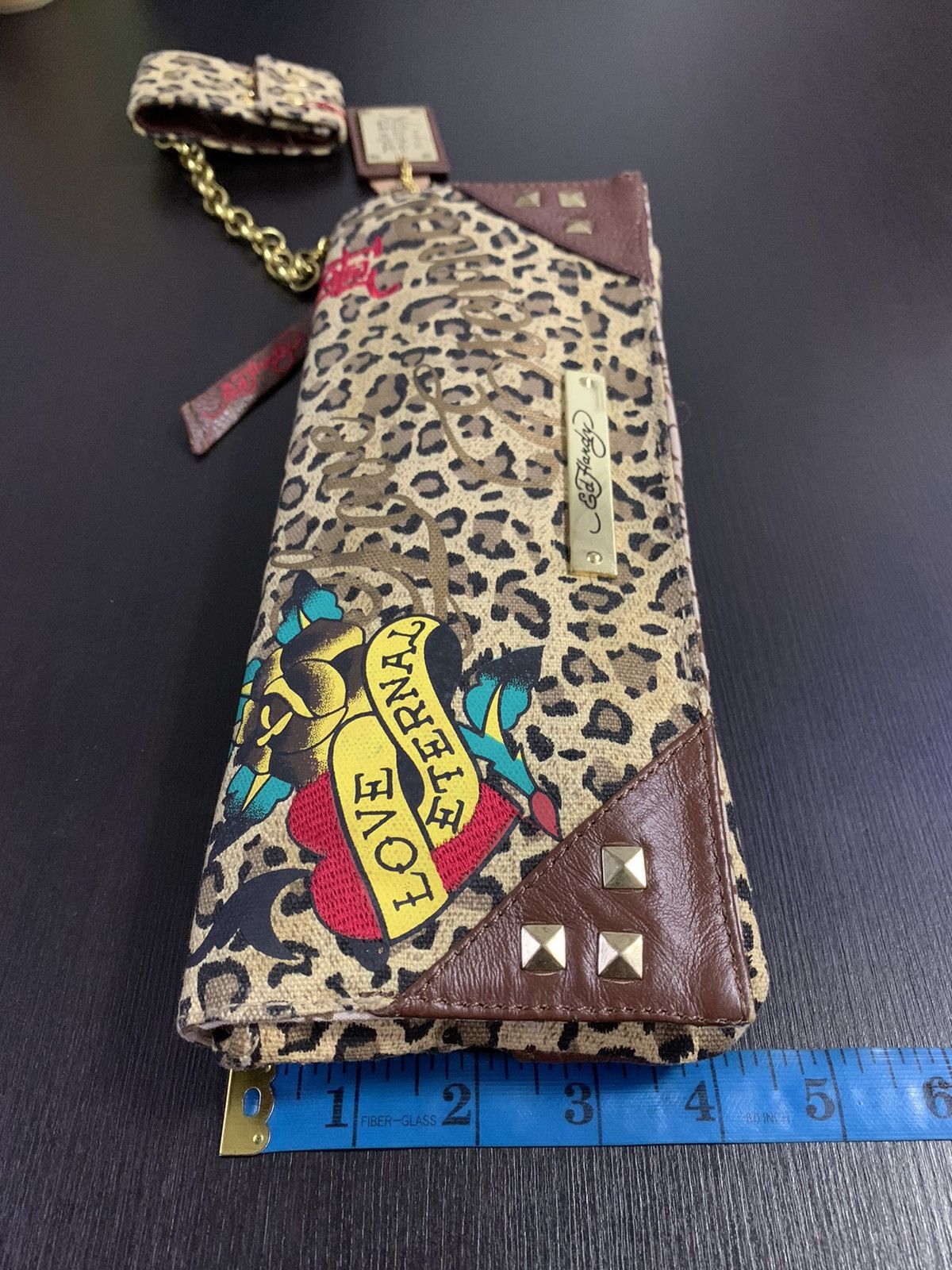 Ed Hardy Ed Hardy Clutches Love Eternal Leopard Print Size ONE SIZE - 15 Thumbnail