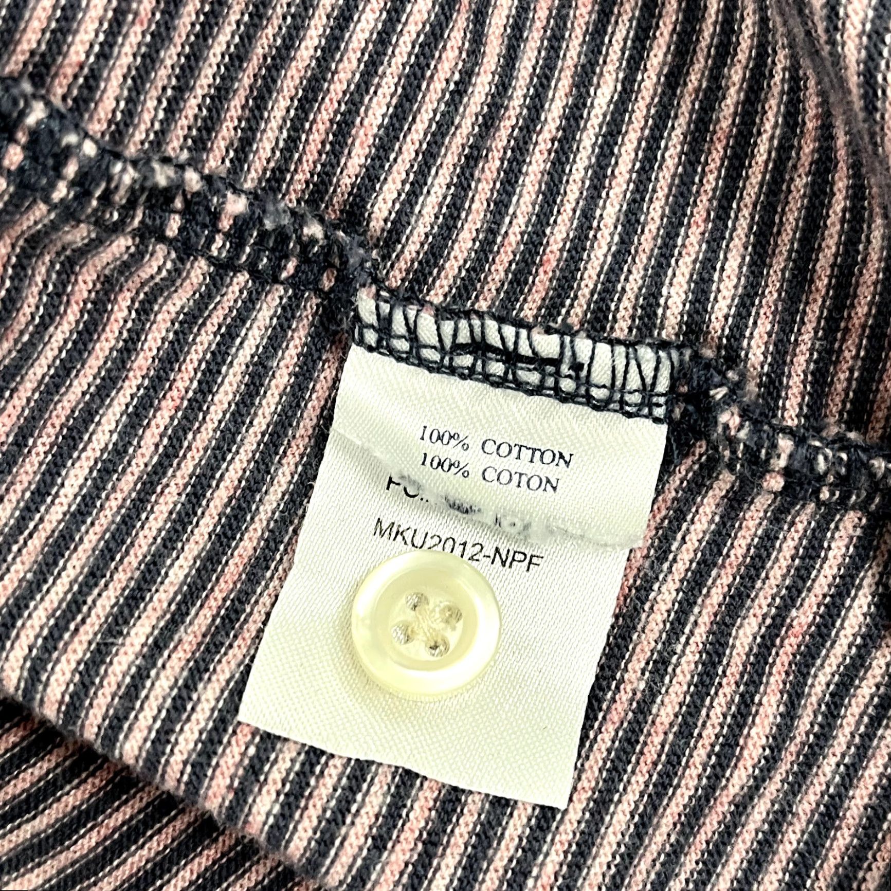 Faherty FAHERTY Polo Shirt Men L Pink Blue Striped Cotton Casual Preppy Short Sleeve Size US L / EU 52-54 / 3 - 6 Thumbnail