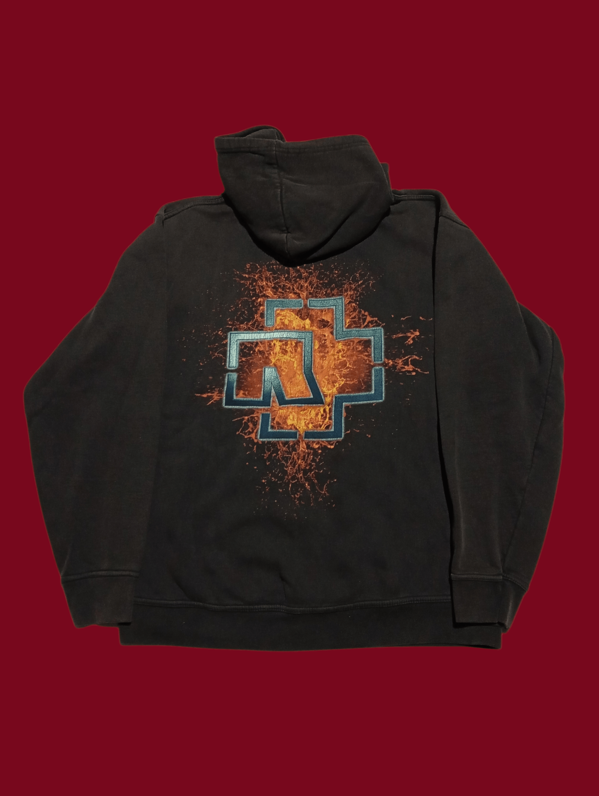 Band Tees Rammstein Faded Logo Hoodie Size US L / EU 52-54 / 3 - 2 Thumbnail