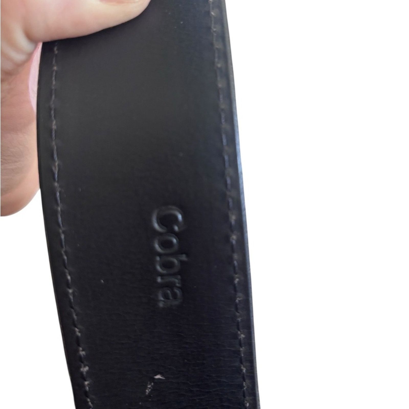 Bullhead Denim Co. Men's Indonesian Spitting Cobra Leather Belt from Bullhide Size 32 - 4 Thumbnail