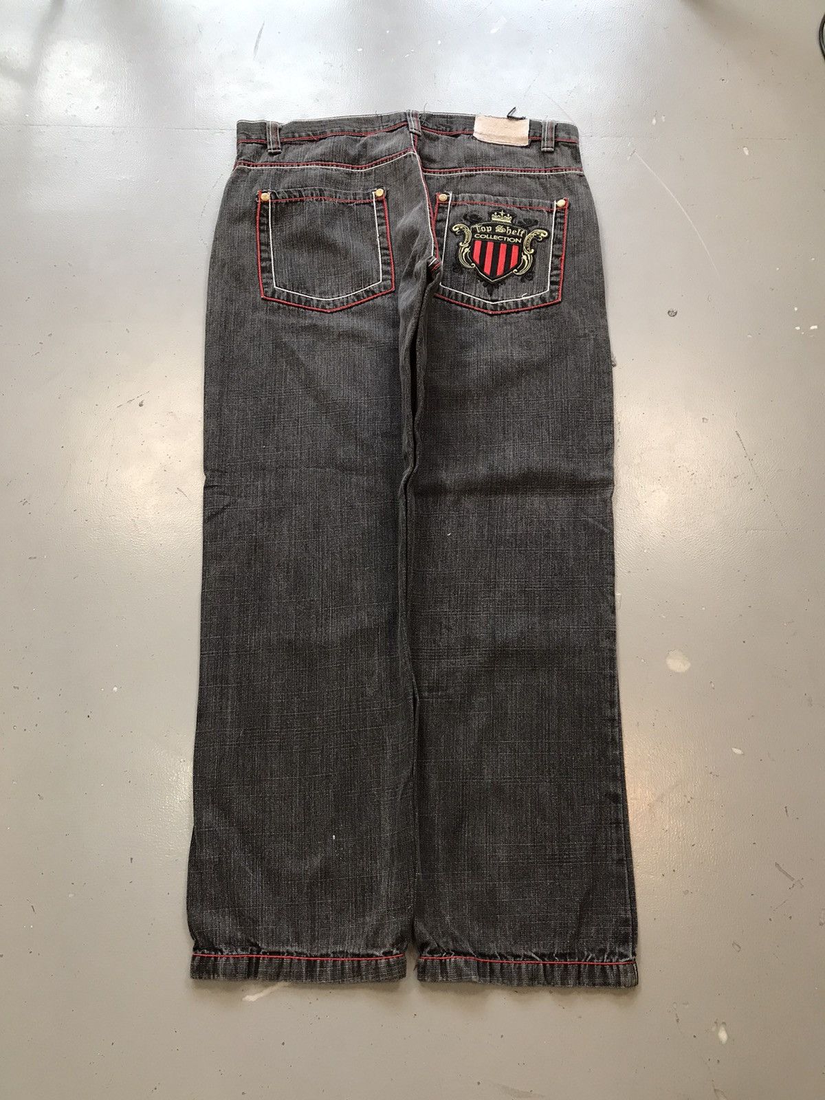 Vintage Vintage top shield collection embroidered straight fit denim Size US 38 / EU 54 - 1 Thumbnail
